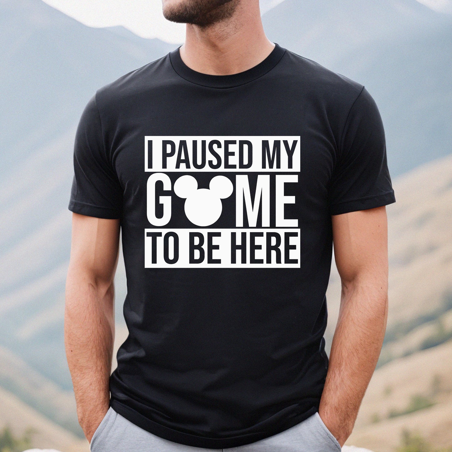 Comfort Colors Paused Game Here Game Gaming Gaming Unisex T-shirt, Sweatshirt, Hoodie (1)