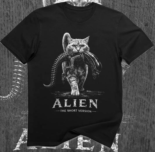 Alien Short Version Ca Sci-Fi Horror Parody Unisex T-shirt, Sweatshirt, Hoodie (1)