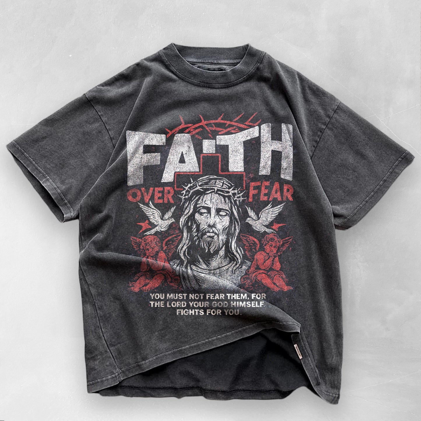 Faith Fear Christian Jesus Unisex T-shirt, Sweatshirt, Hoodie (2)