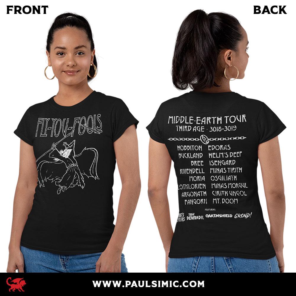 Middle Earth Tour Fly Fools Wizard Unisex T-shirt, Sweatshirt, Hoodie (4)