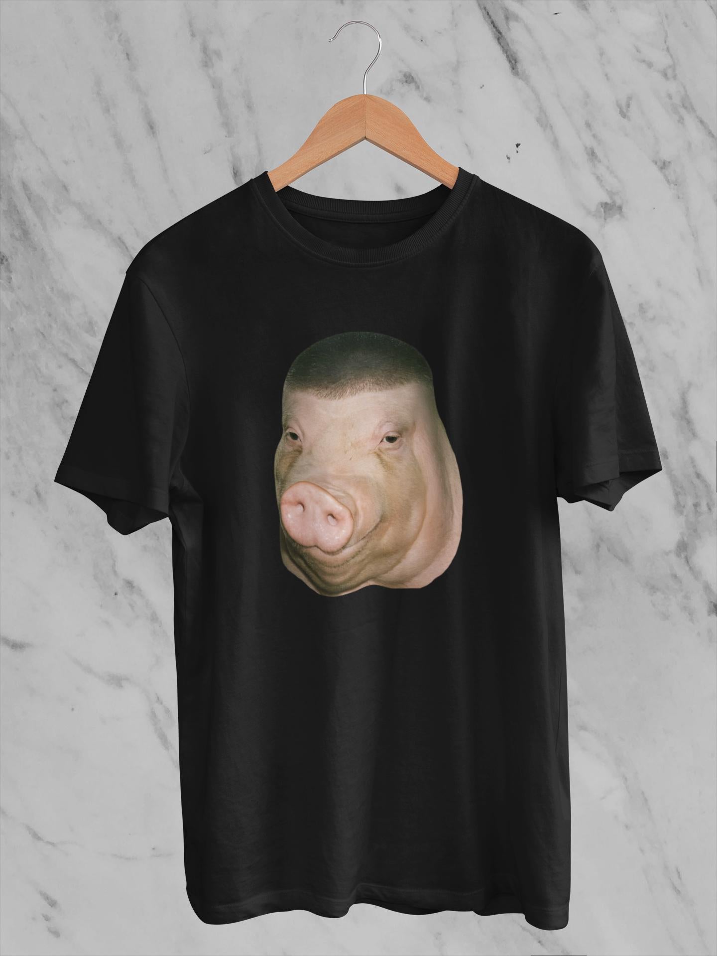 Wigger Pig Fade Buzz Haircut Meme Inappropriate Brainrot Unhinged Shitpost Dank Meme Weird Animal Lover (2)
