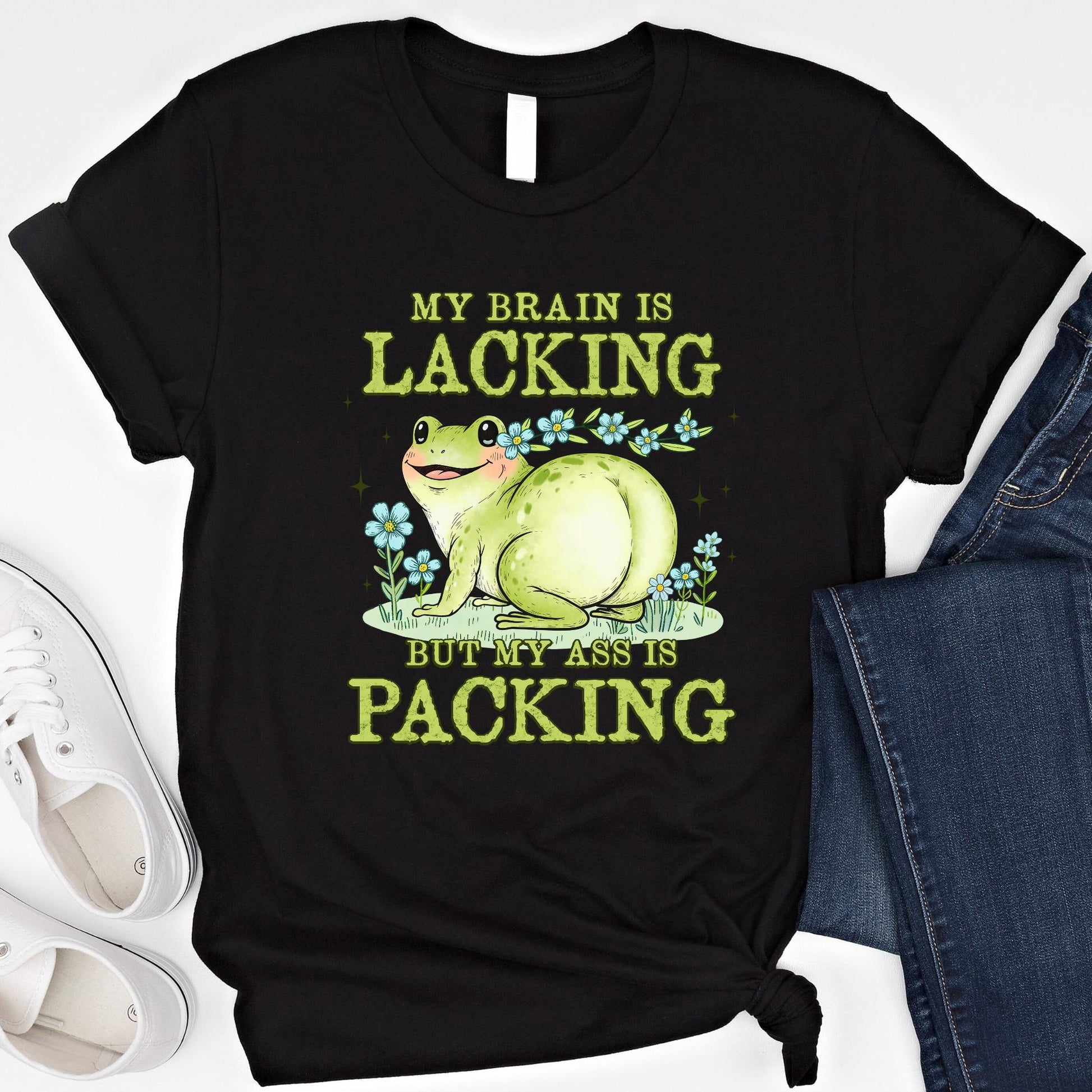 Brain Lacking Ass Packing Frog Meme Big Butt Humor Raunchy Inappropriate (1)
