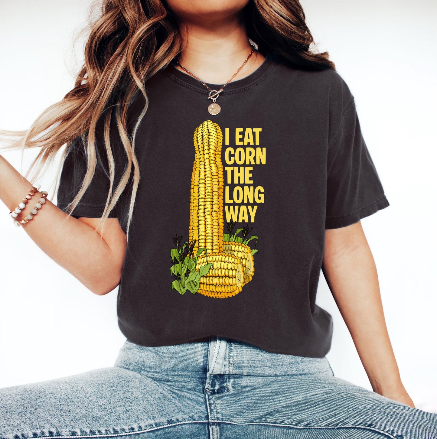 Eat Corn Long Way Humor Inappropriate Raunchy Sayings Gag Meme Offensive Embarrassing (1)