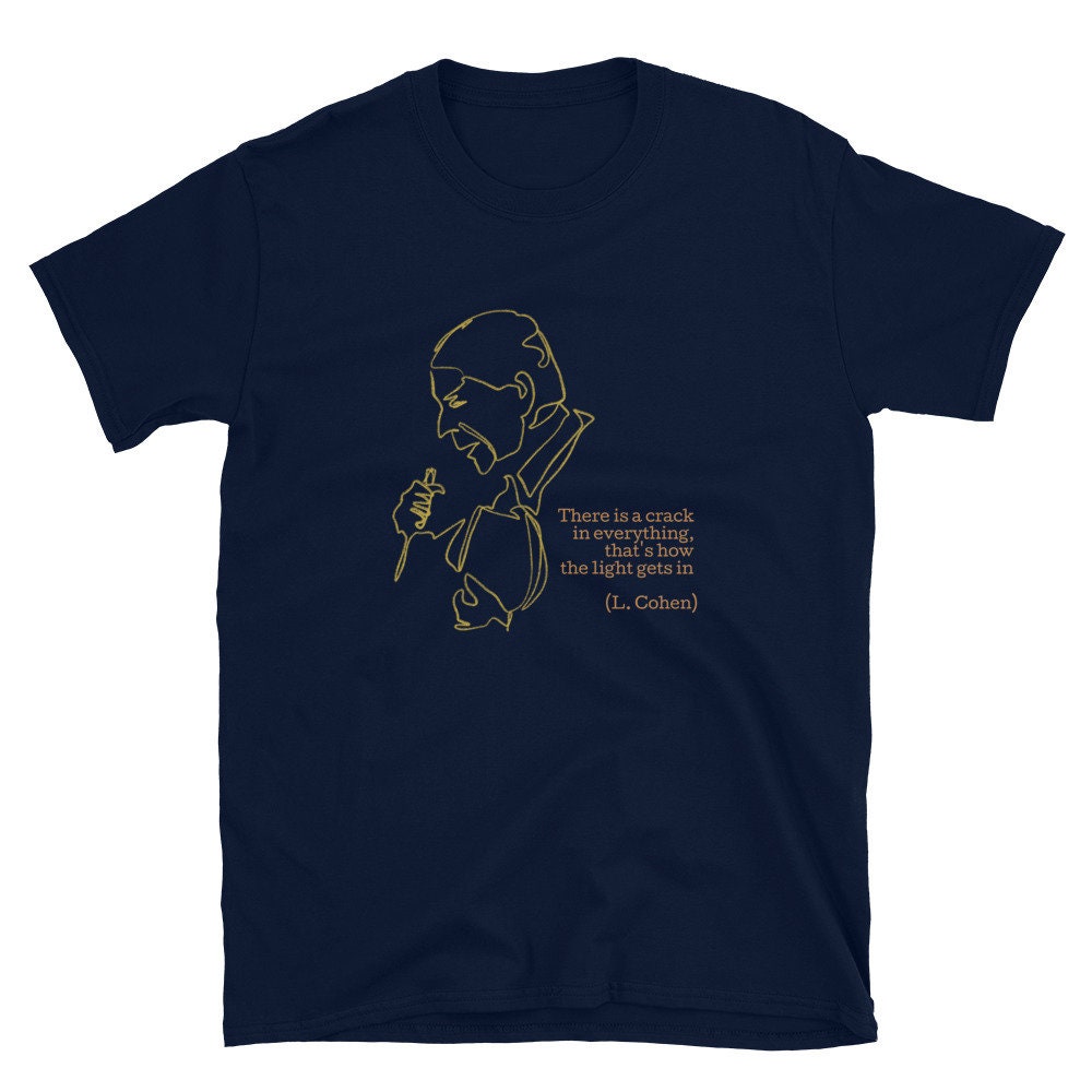 Leonard Cohen Line Drawing Crack Unisex T-shirt, Sweatshirt, Hoodie (2)