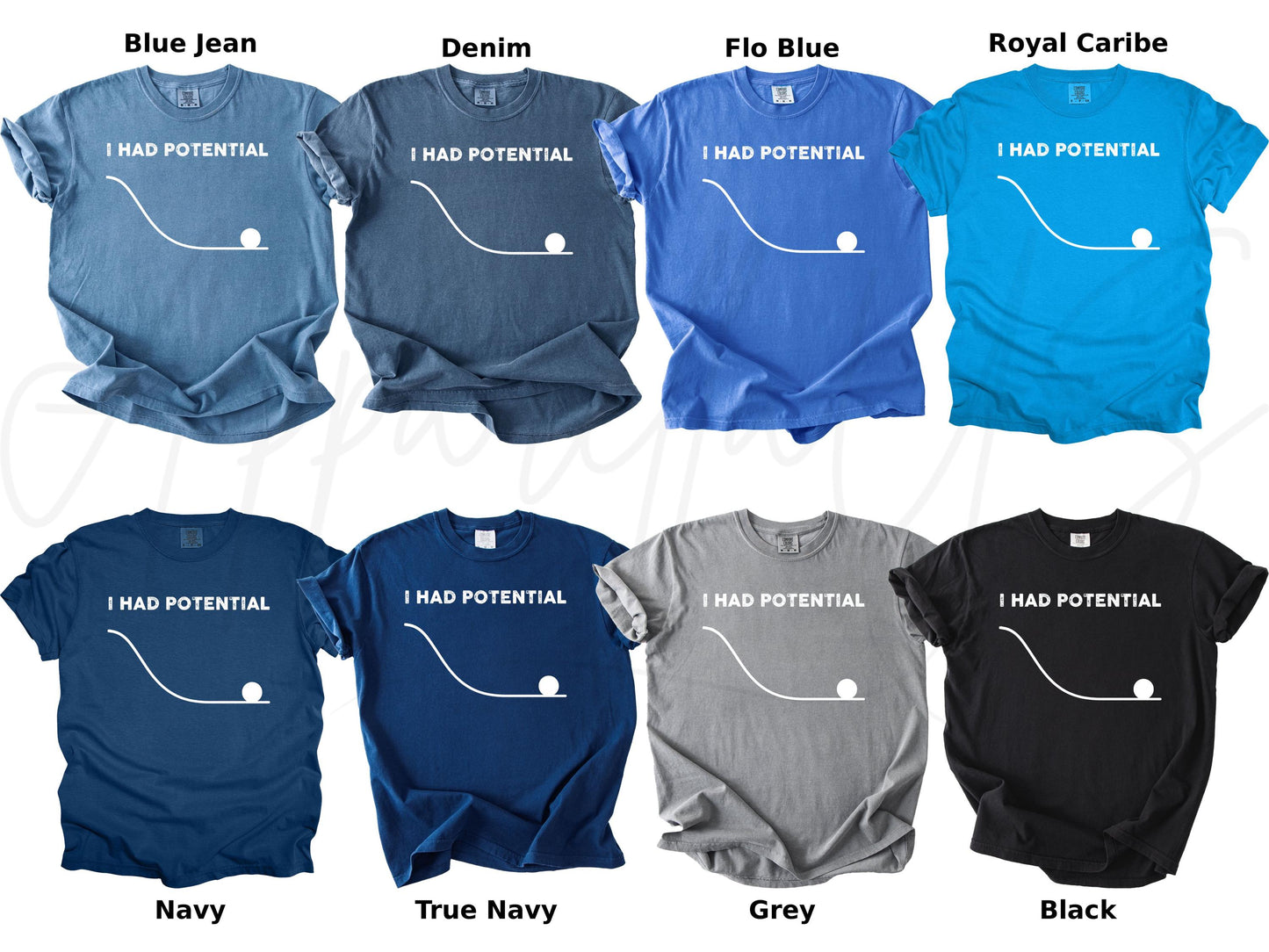 Comfort Colors Potential Downward Sarcastic Adulting Dark Humor Relatable Work Tee (3)