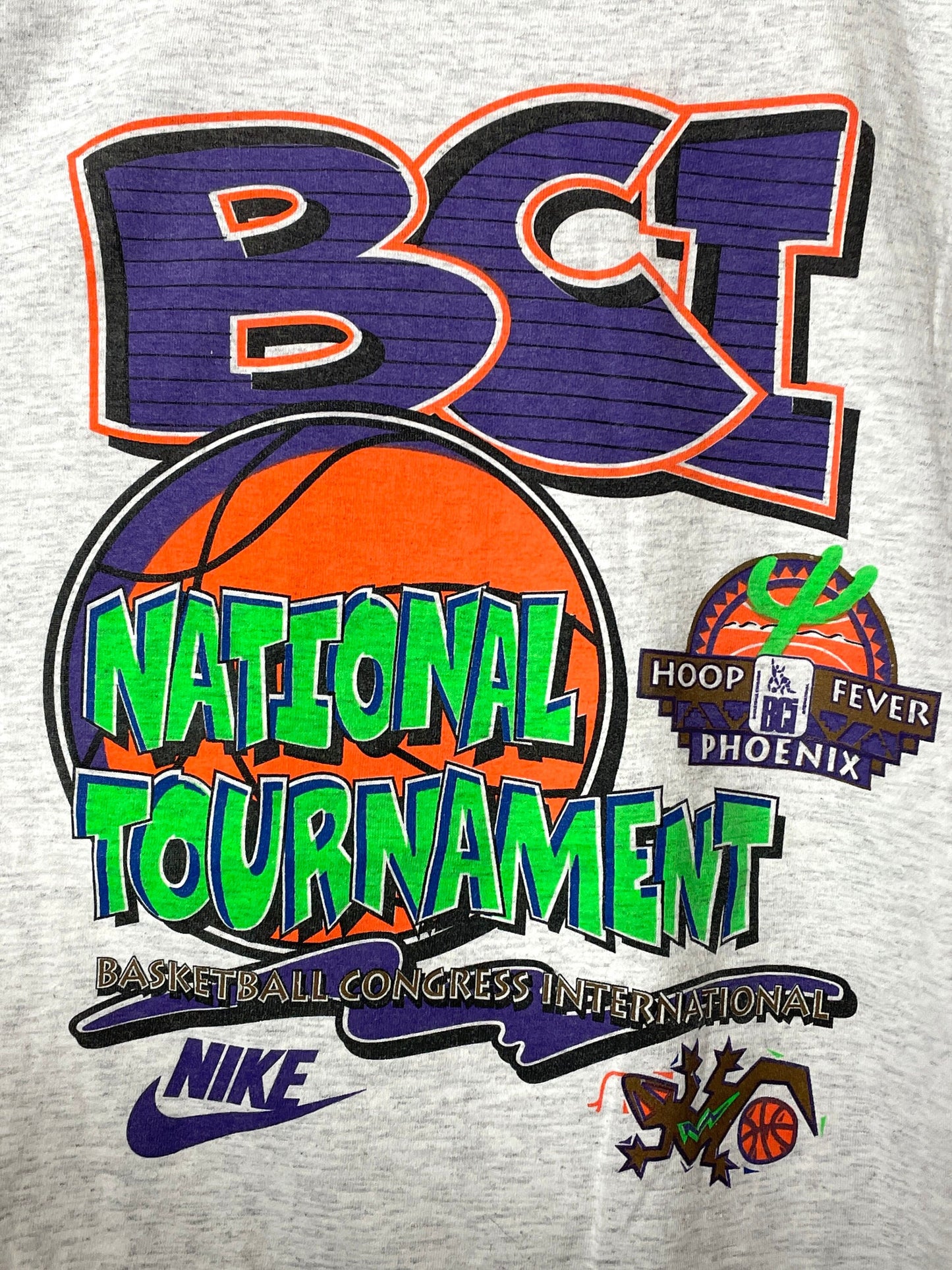 Vintage 1990s Bci Basketball Congress International National Tournament Phoenix Arizona Hoop Fever Nike Size Xl (2)