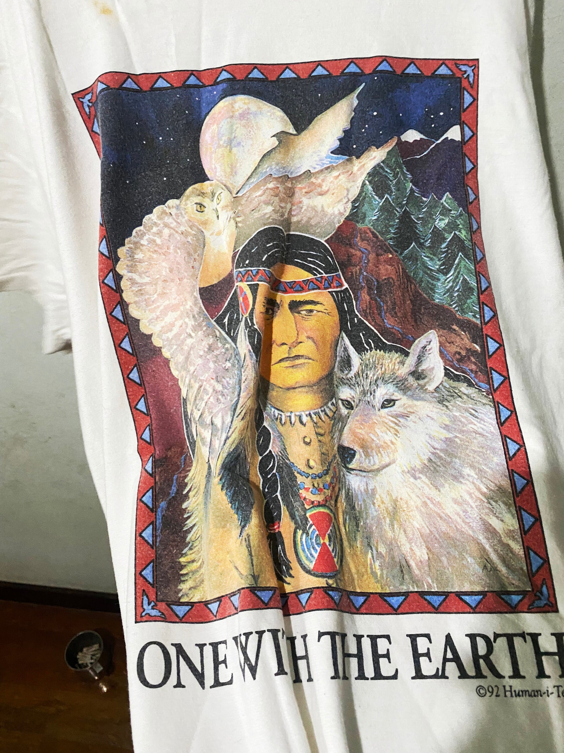 Vintage 1992 Human Tees Earth Size Xl Unisex T-shirt, Sweatshirt, Hoodie (2)