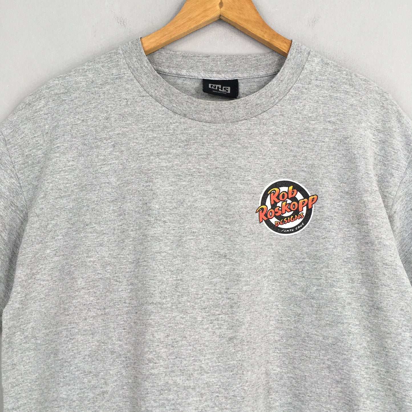 Vintage 90'S Rob Roskopp Pushead Gray Medium Rob Roskopp Skateboard Printed Nhs Streetwear Thrasher Skater Tee Size (4)