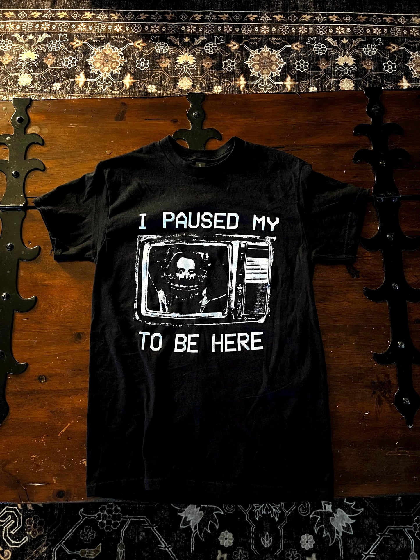 Horror Movie Paused Here Goth Punk Unisex T-shirt, Sweatshirt, Hoodie (2)