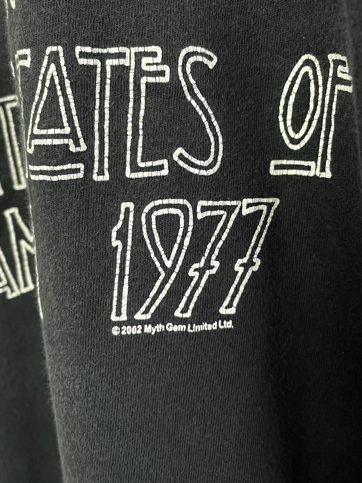 Vintage 2002 Led Zeppelin 1977 Tour America Made Usa Rock Band Concert Fits Size Medium (3)