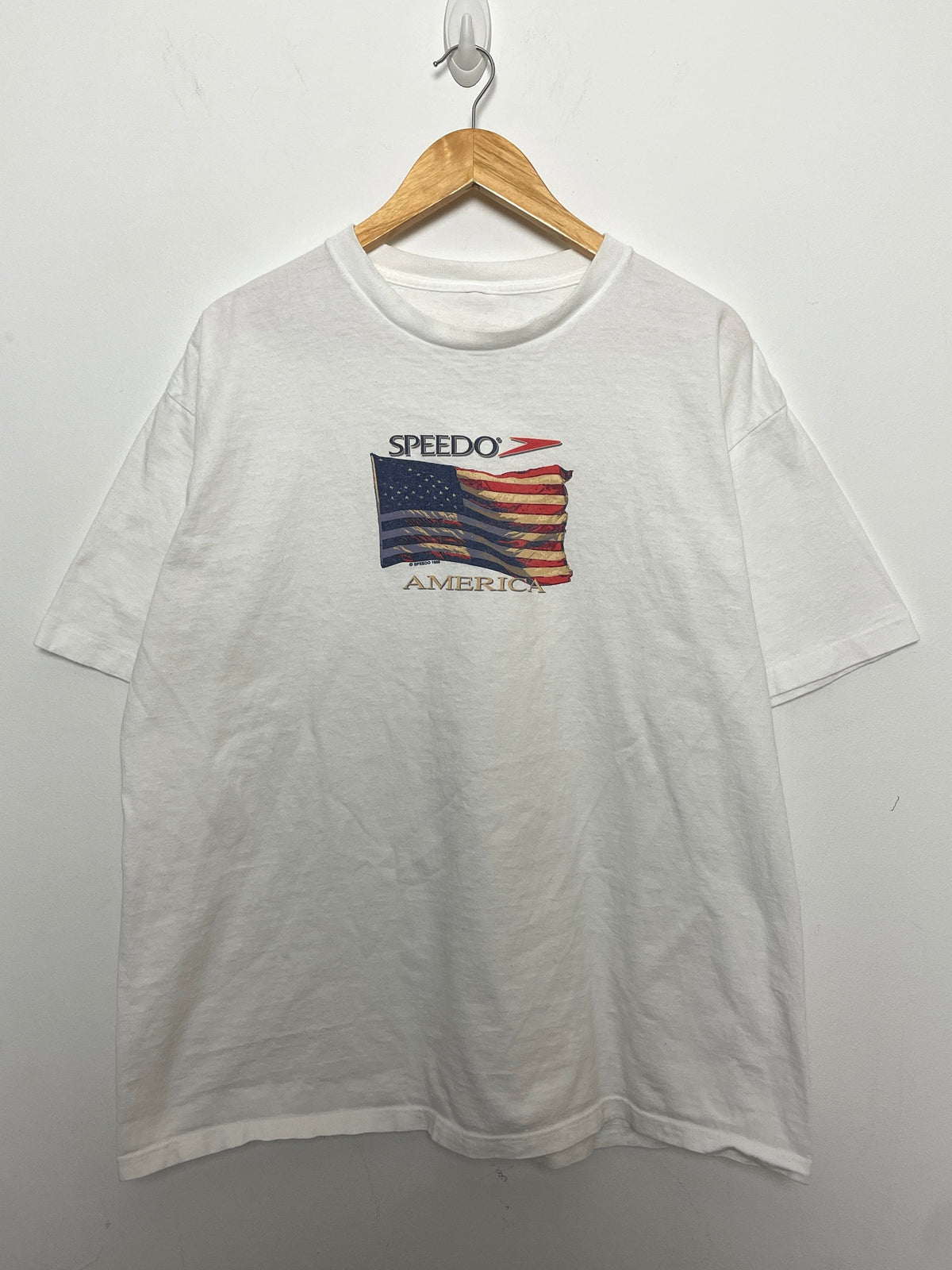 Vintage 1998 Speedo America Usa Flag Size Xl Unisex T-shirt, Sweatshirt, Hoodie (1)