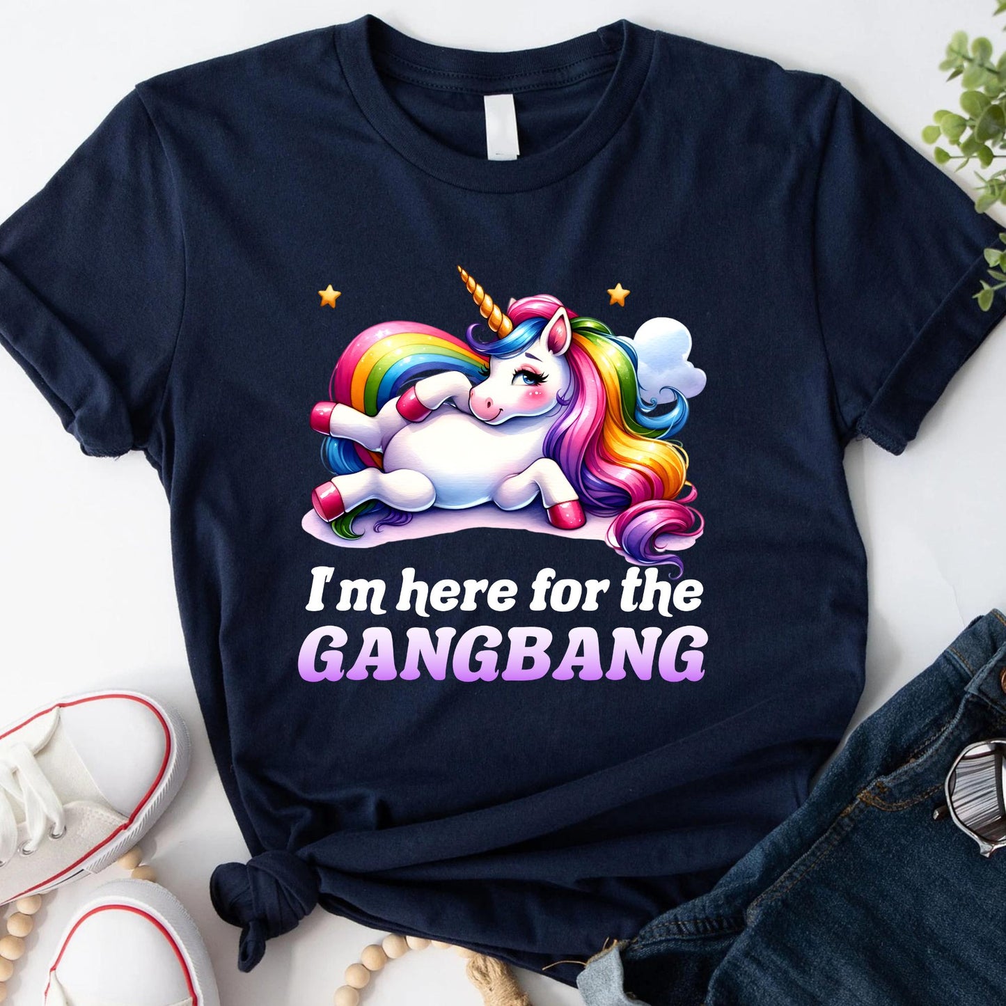 I'M Here Gangb Ng Embarrassing Dirty Humor Raunchy Inappropriate Offensive Unicorn Meme (3)
