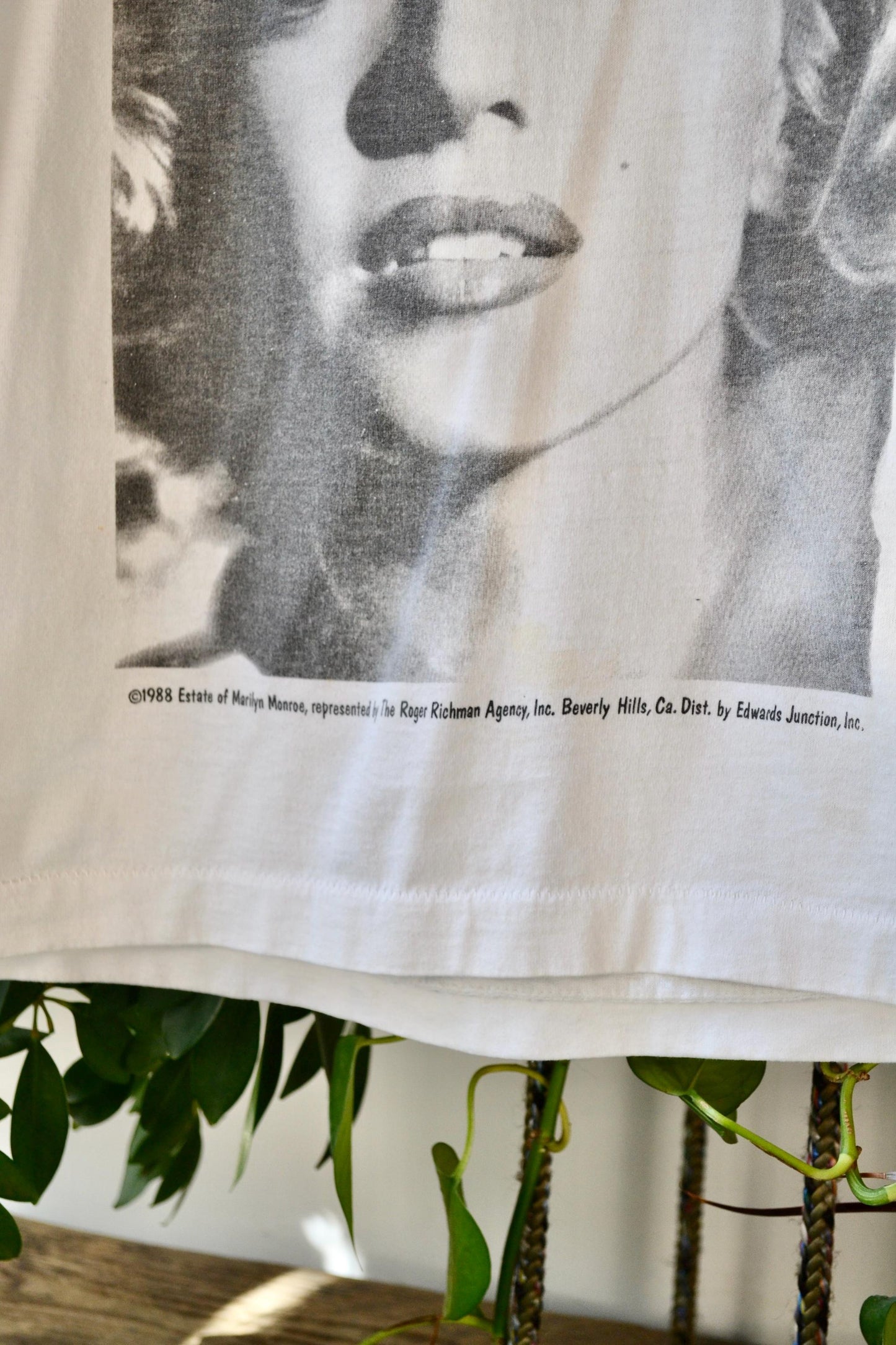Vintage 80s 90s Marilyn Monroe Portrait Single Stitch Tee Medium (2)