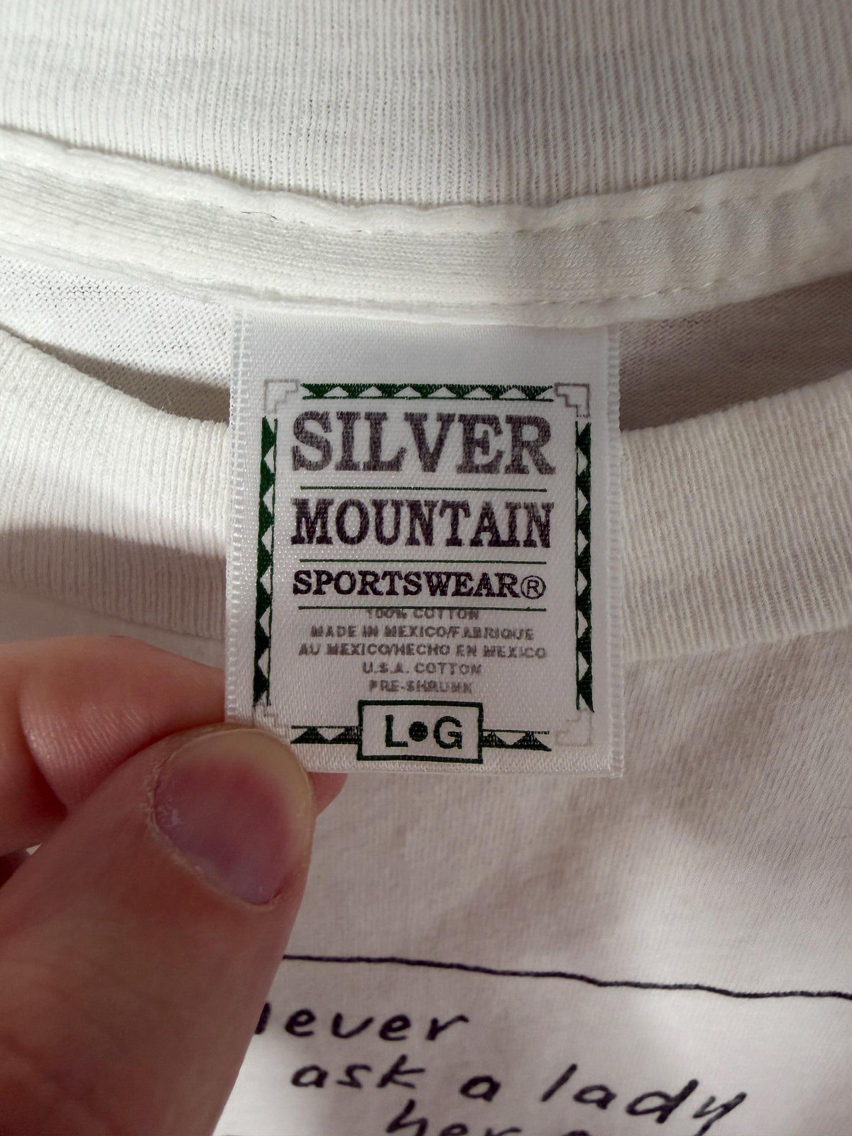 Vintage Never Ask Lady Age Don Ask Either Shoebox Art White Size Large (3)