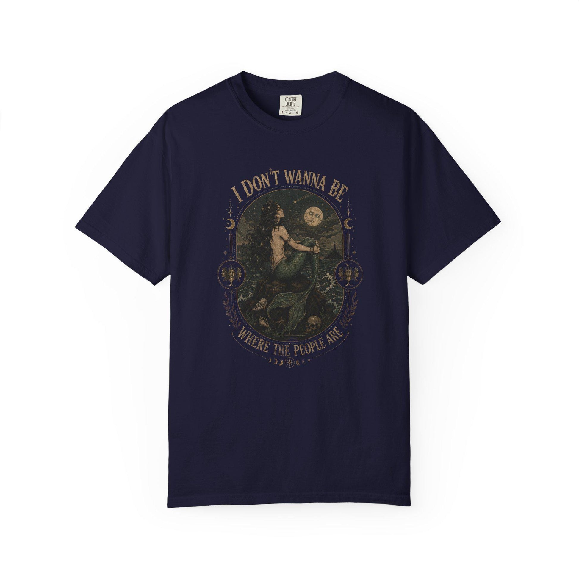 Siren Don'T Wanna Where People Antisocial Mermaid Vintage Mermaid Mystical Dark Fantasy Coastal Gothic (4)