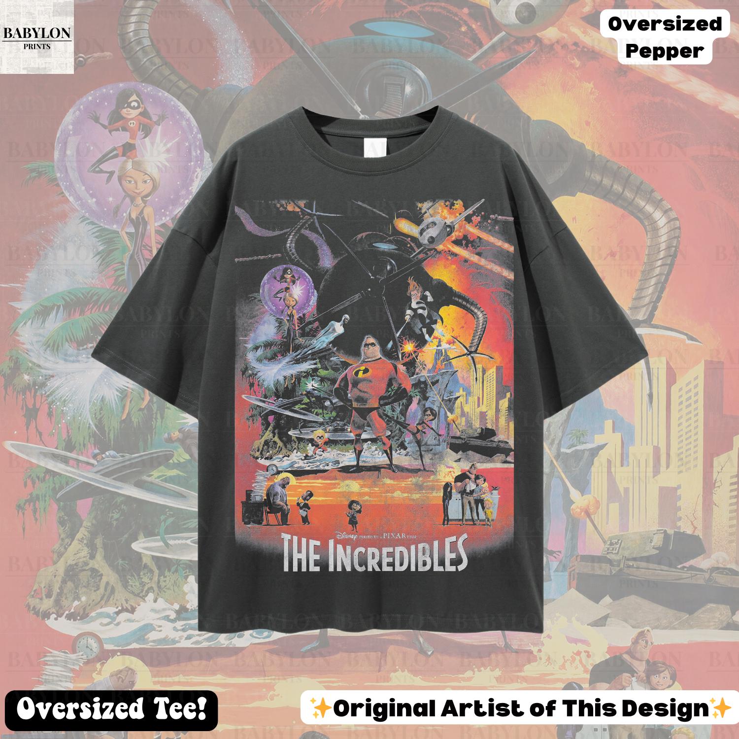 Oversized Incredibles Disney Family Mr Elastigirl Violet Dash Tee Disneyworld Jack Jack Tee (3)
