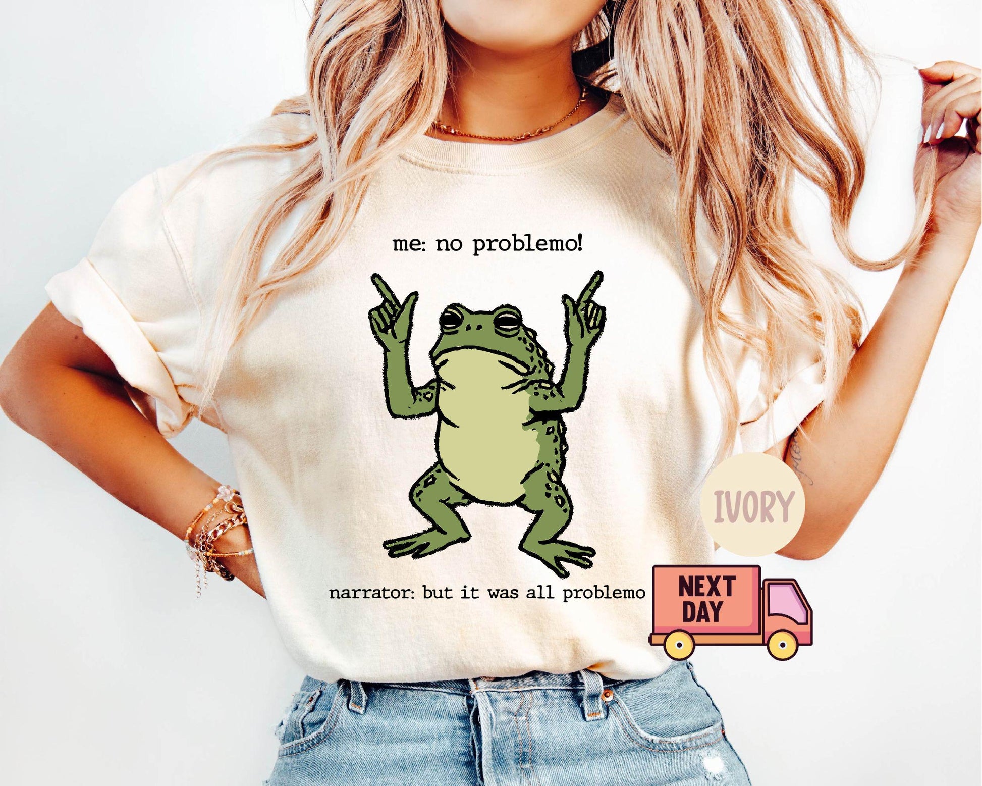 Comfort Colors Frog Meme Problemo Memes Tee Frog Sarcasm (3)
