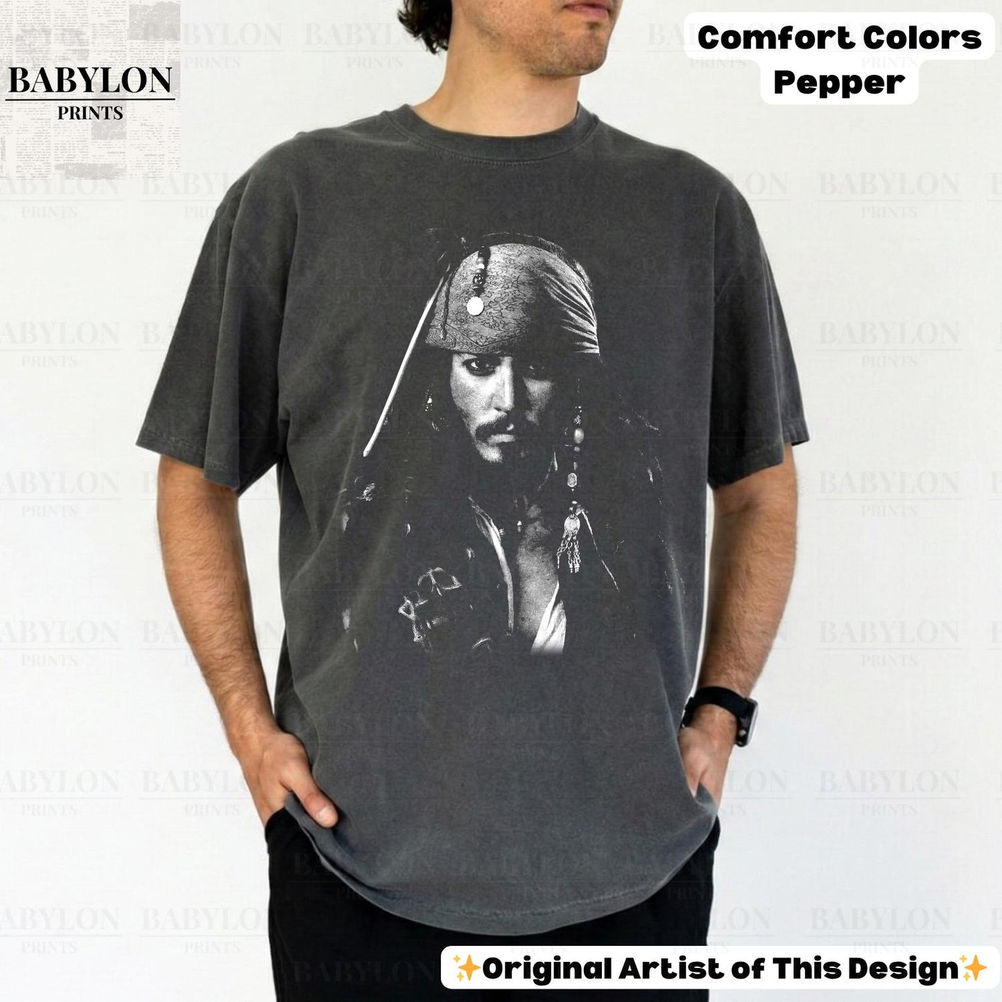 Vintage Jack Sparrow Pirates Disney Tee Captain Jack Sparrow Disneyland Pirates Ride Pirates Caribbean (2)