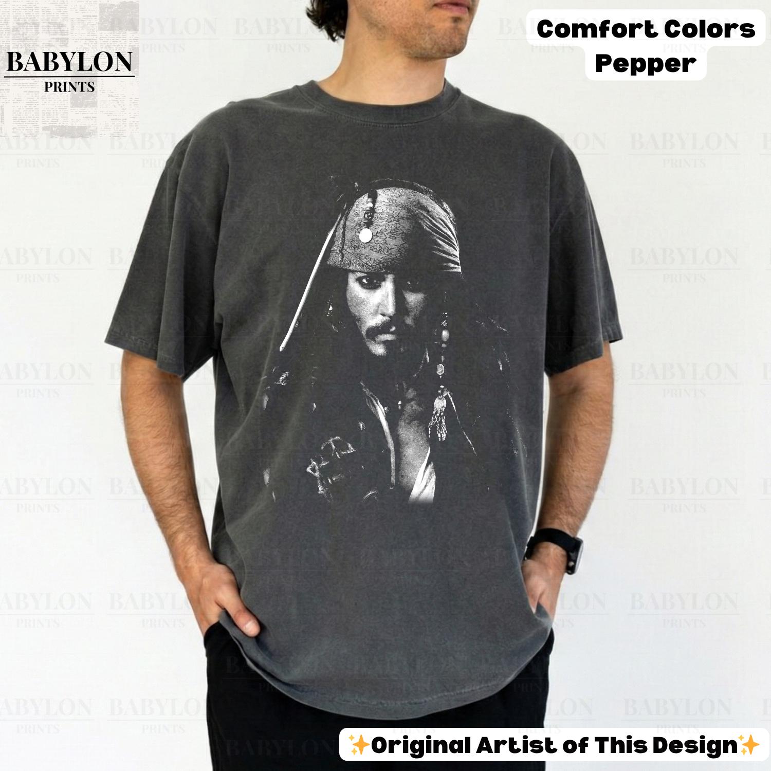 Vintage Jack Sparrow Pirates Disney Tee Captain Jack Sparrow Disneyland Pirates Ride Pirates Caribbean (2)