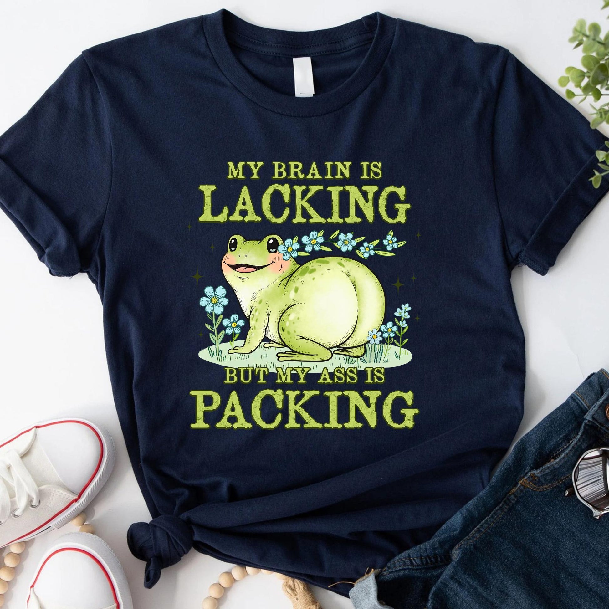 Brain Lacking Ass Packing Frog Meme Big Butt Humor Raunchy Inappropriate (2)