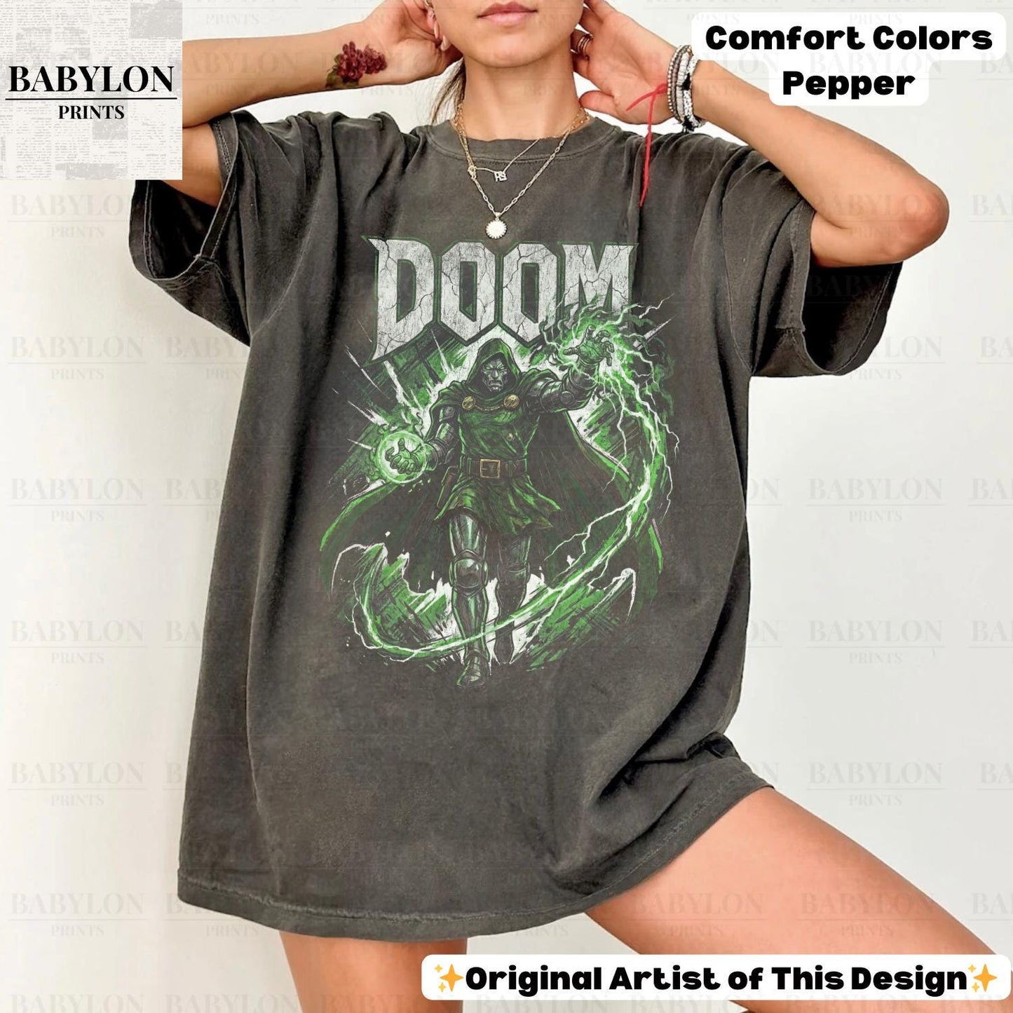 Vintage Doctor Doom Retro Marvel Avengers Avengers Doomsday Merch Retro Marvel Villain Victor Von Doom (1)