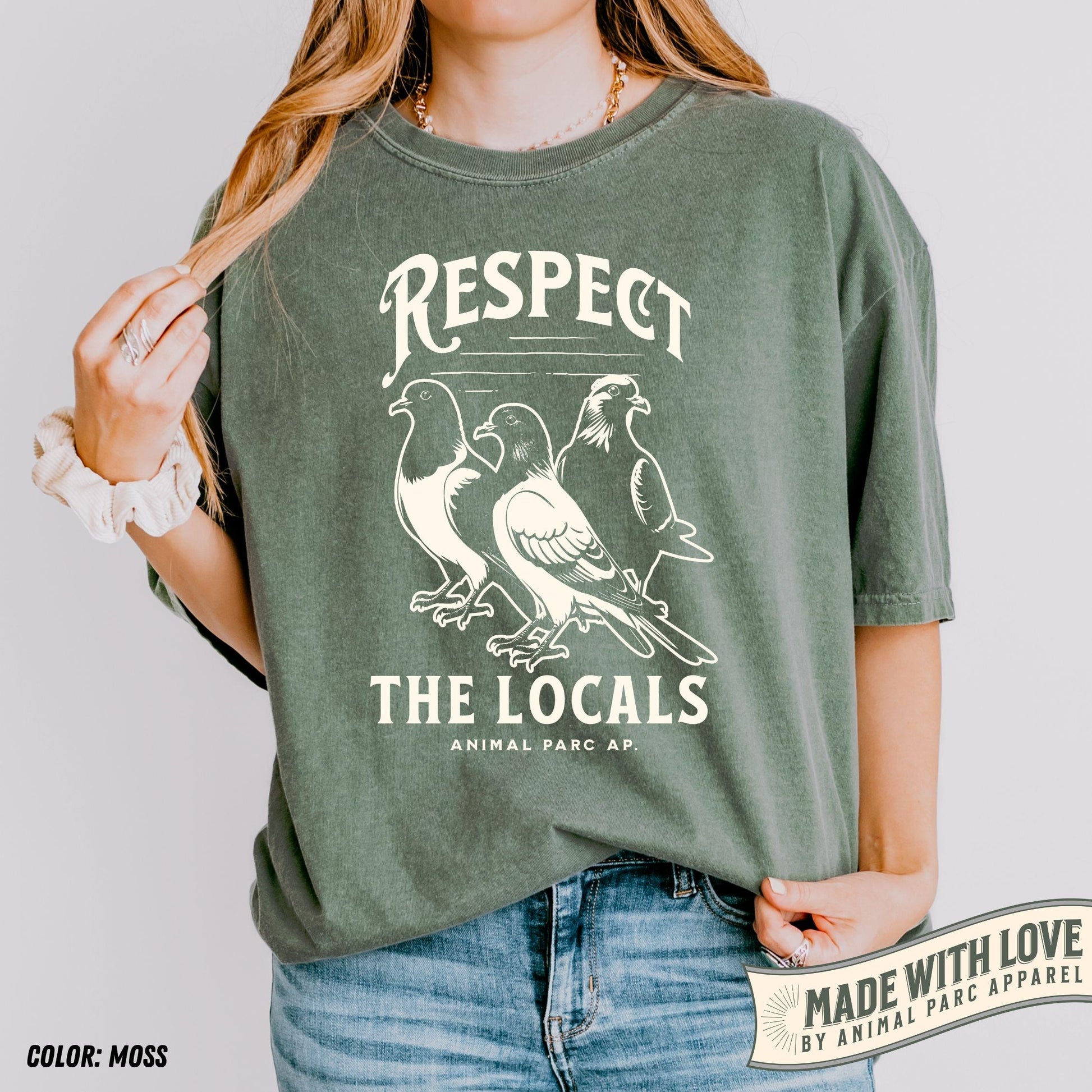 Respect Locals Pigeon Pigeon Lover Pigeons Vintage Tee Pigeon Silly Dove Tee Animals (4)