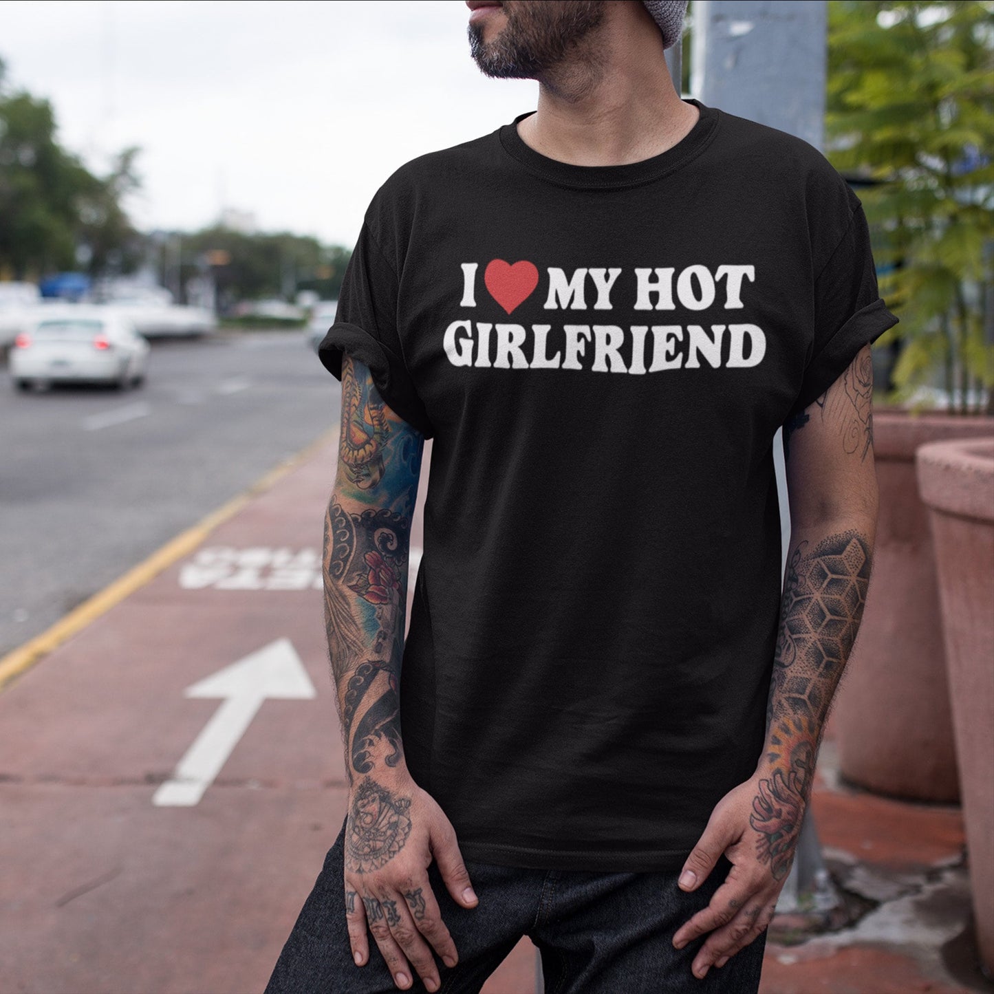 Love Girlfriend Couples Unisex T-shirt, Sweatshirt, Hoodie (2)