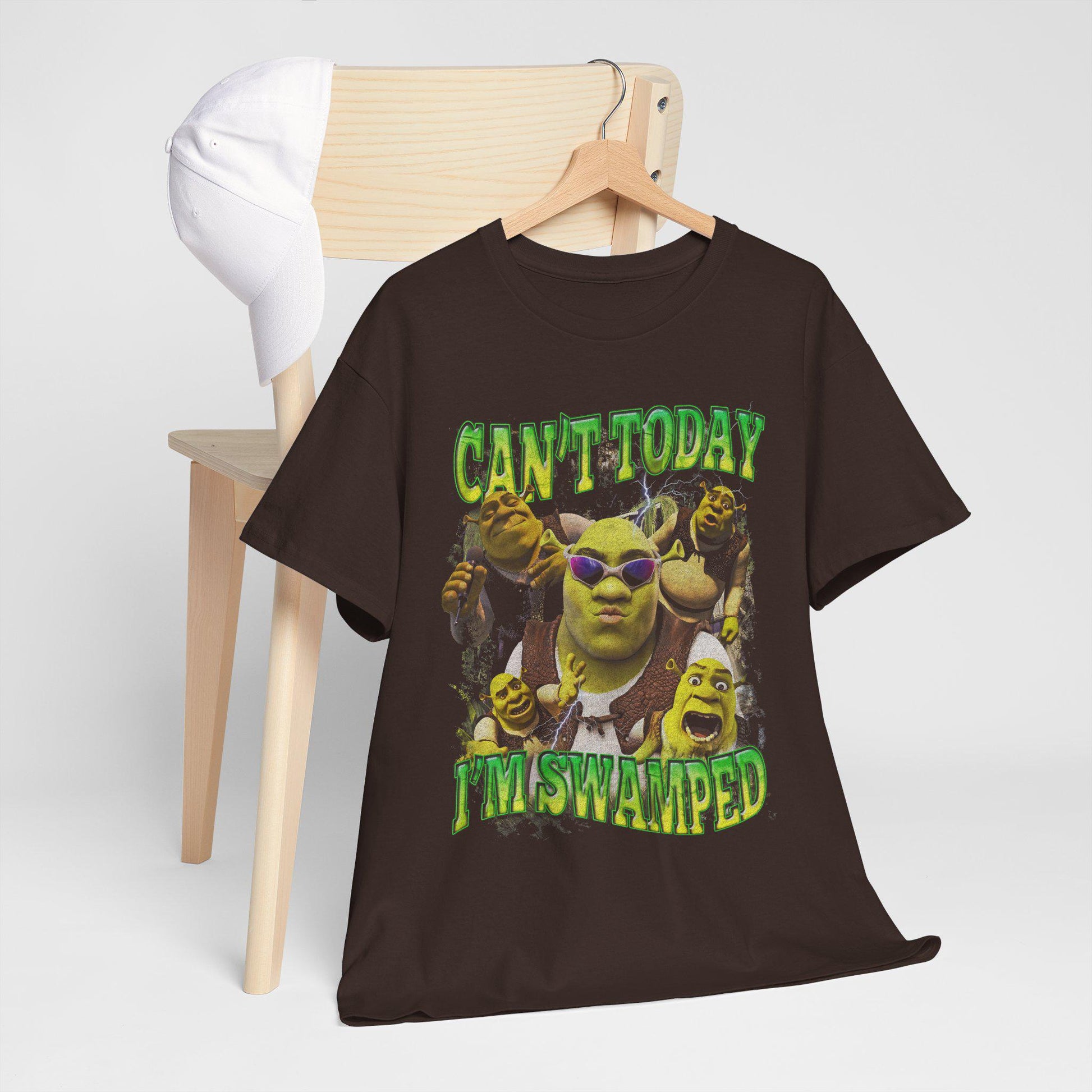 Shrek Meme Can'T Today I'M Swamped Unisex T-shirt, Sweatshirt, Hoodie (2)