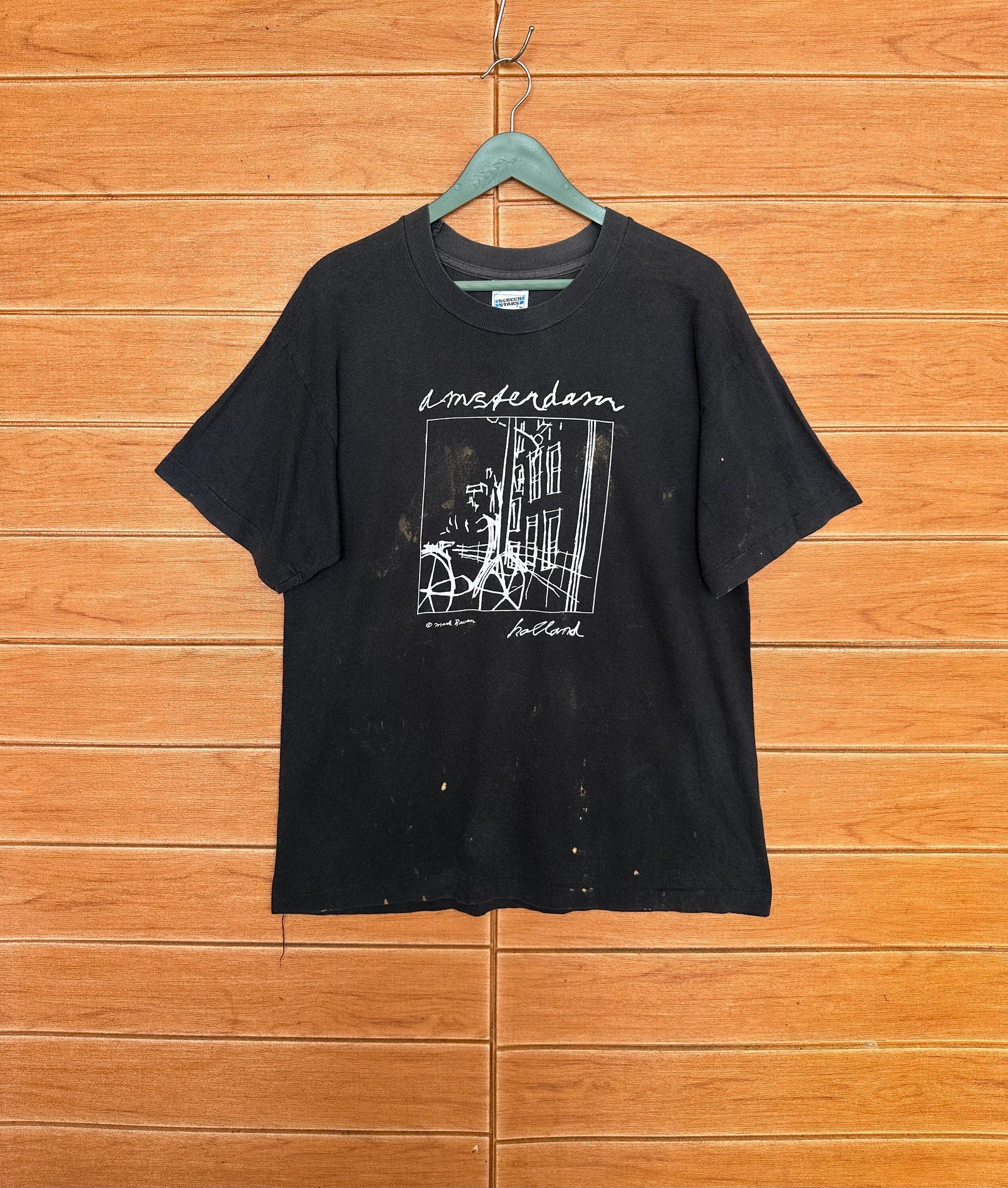 Vintage 90s Amsterdam Art Mark Tavern Size Unisex T-shirt, Sweatshirt, Hoodie (2)