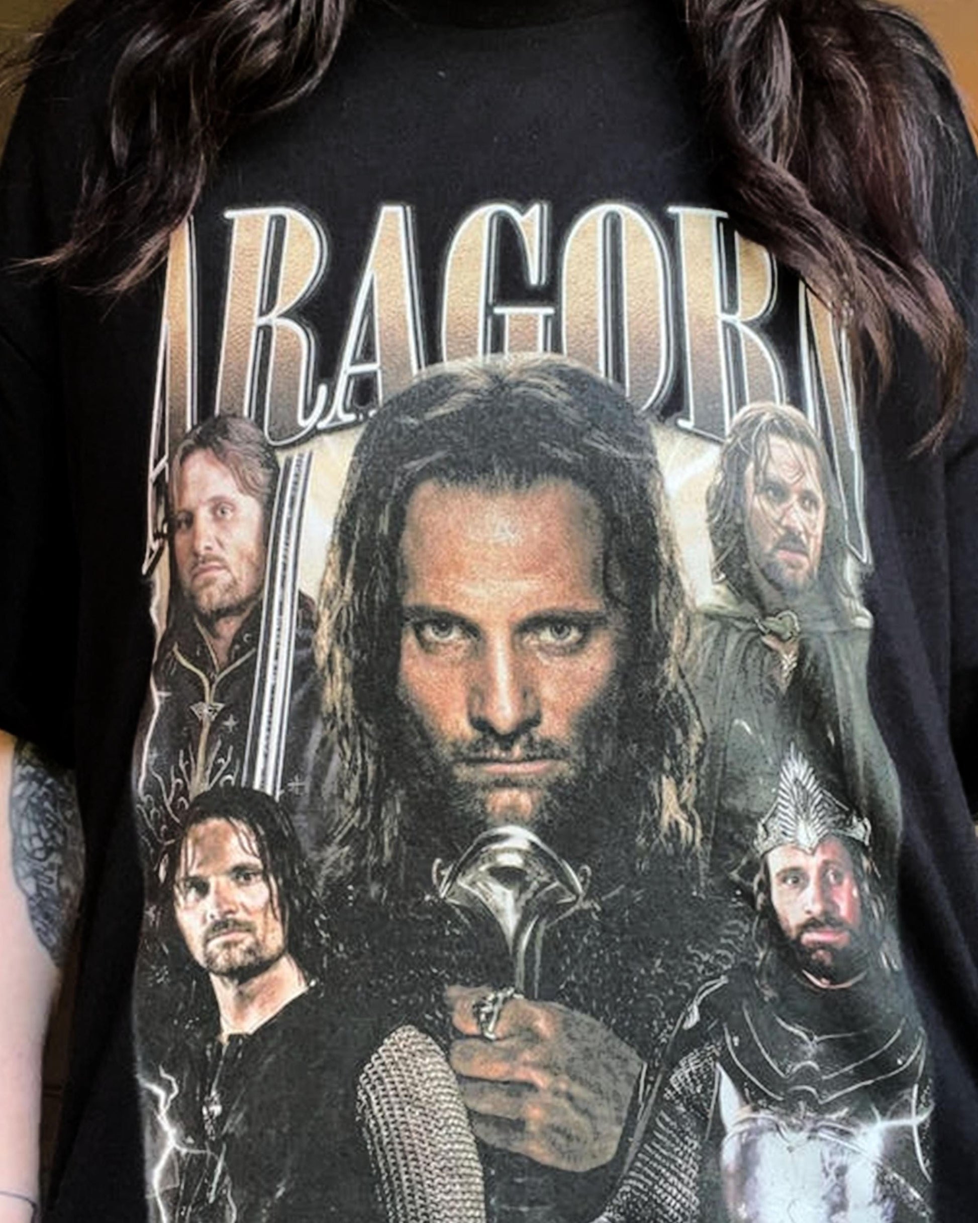 Aragorn Vintage Lord Rings Tee Unisex T-shirt, Sweatshirt, Hoodie (2)