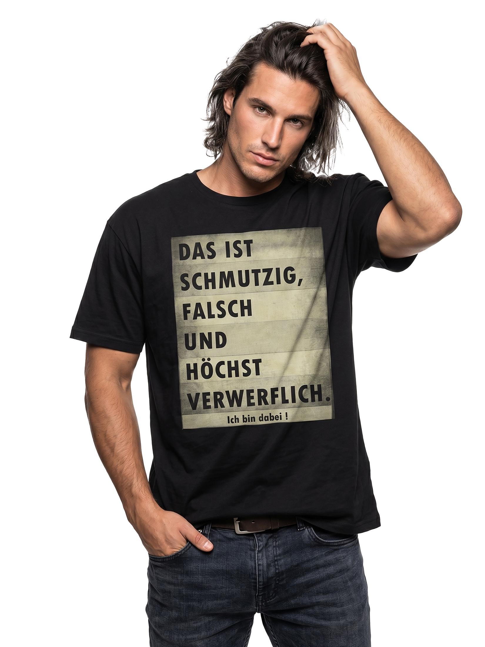 German Saying Dirty Wrong Highly Reprehensible Count Black S-Xxxxxl (2)