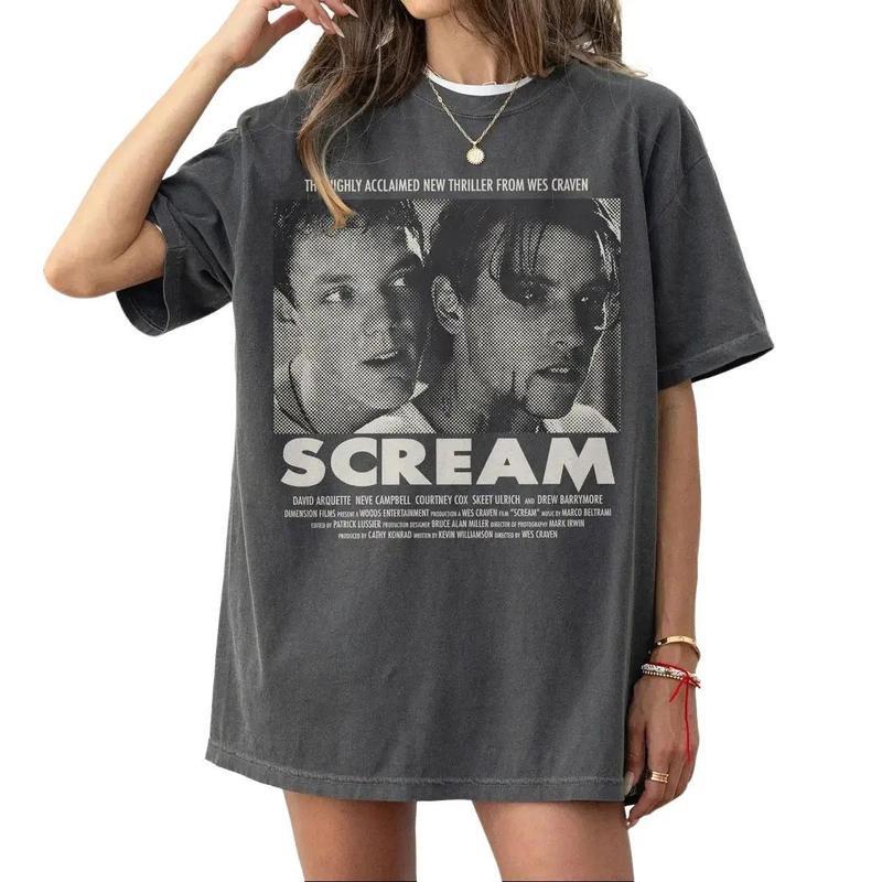 Halloween Scream Movie Tee Spooky Season Comfort Colors (1)