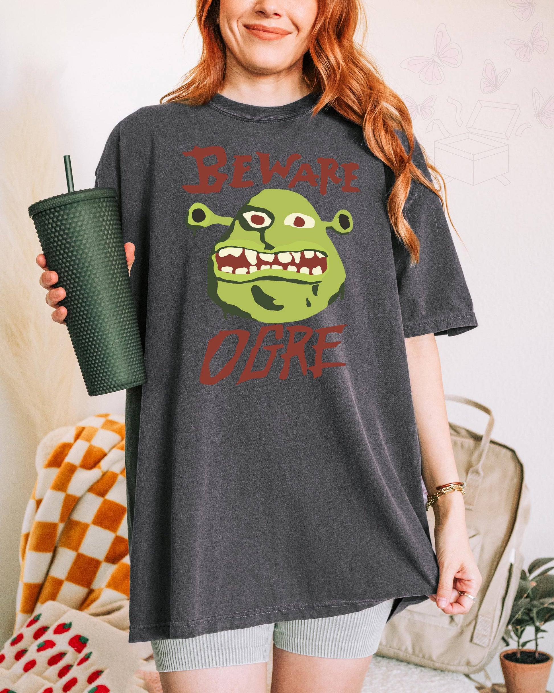 Comfort Colors Beware Ogre Shrek Shrek Tee Shrek Face Meme Shrek Fiona Shrek Shrek (4)