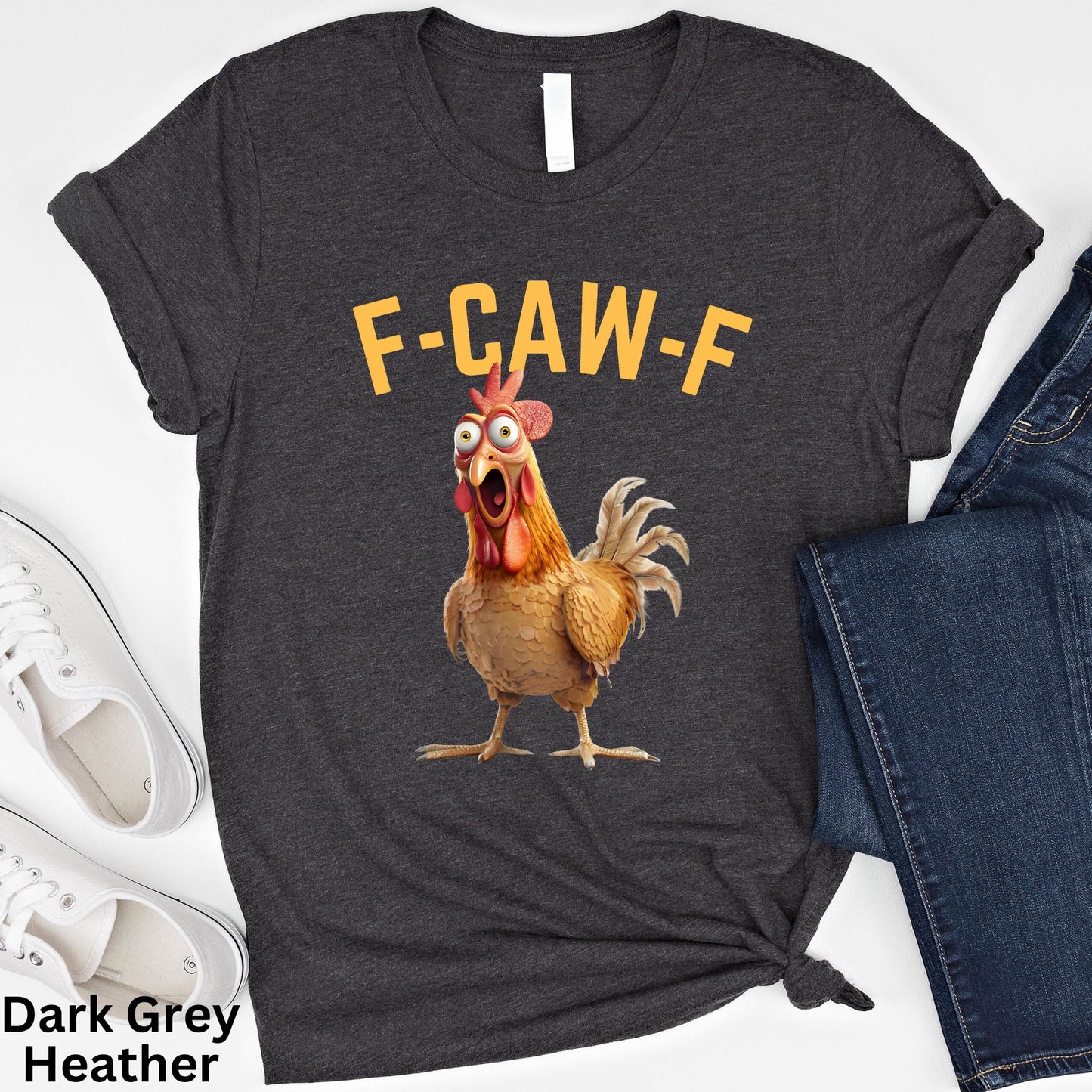 F-Caw-F Chicken Rooster Humor Unisex T-shirt, Sweatshirt, Hoodie (2)