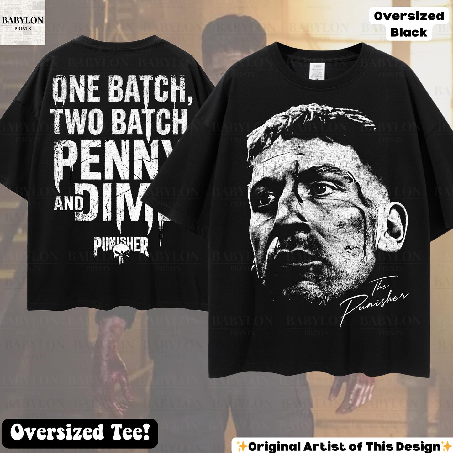 Oversized Punisher Jon Bernthal Punisher Frank Castle Marvel Punisher Dad Spiderman Brand Day (4)