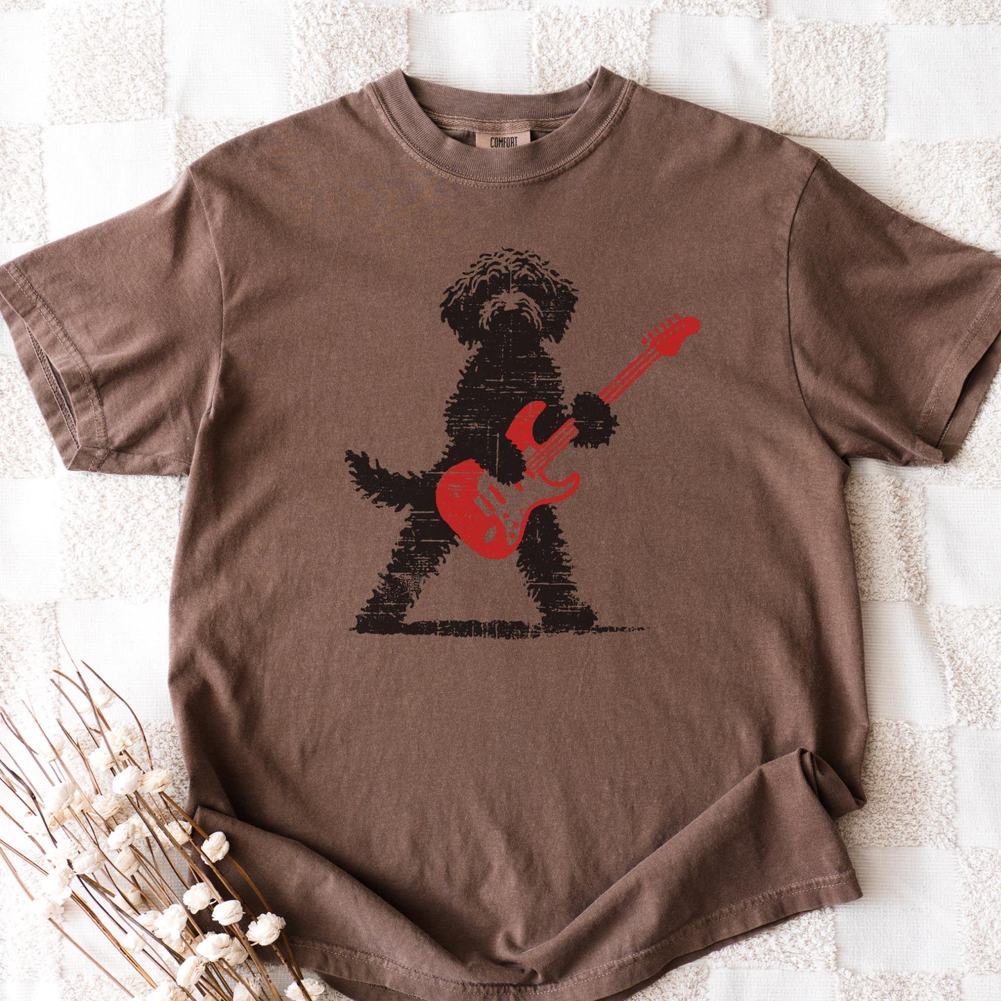 Goldendoodle Rock Guitar Music Lover Tee Doodle Mom Dad Gif Rock Dog (3)