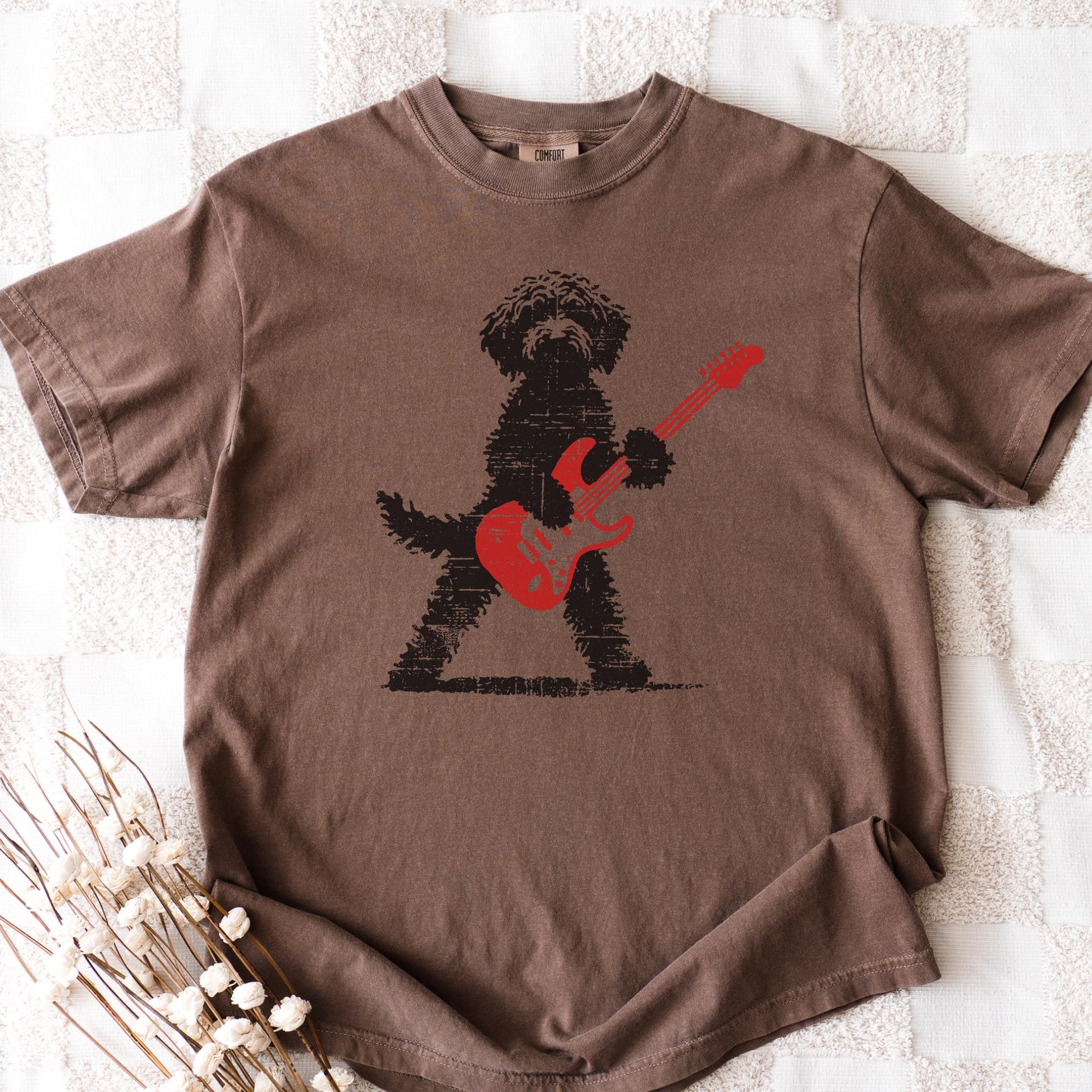 Goldendoodle Rock Guitar Music Lover Tee Doodle Mom Dad Gif Rock Dog (3)