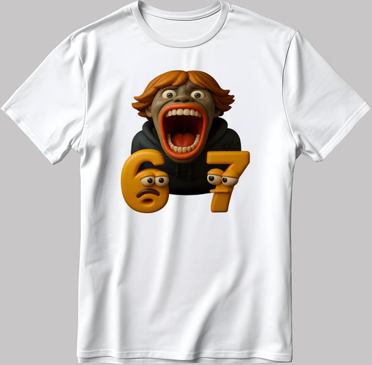 Six Seven Meme 67 3d Pic White-Black Ka215 Unisex T-shirt, Sweatshirt, Hoodie (1)