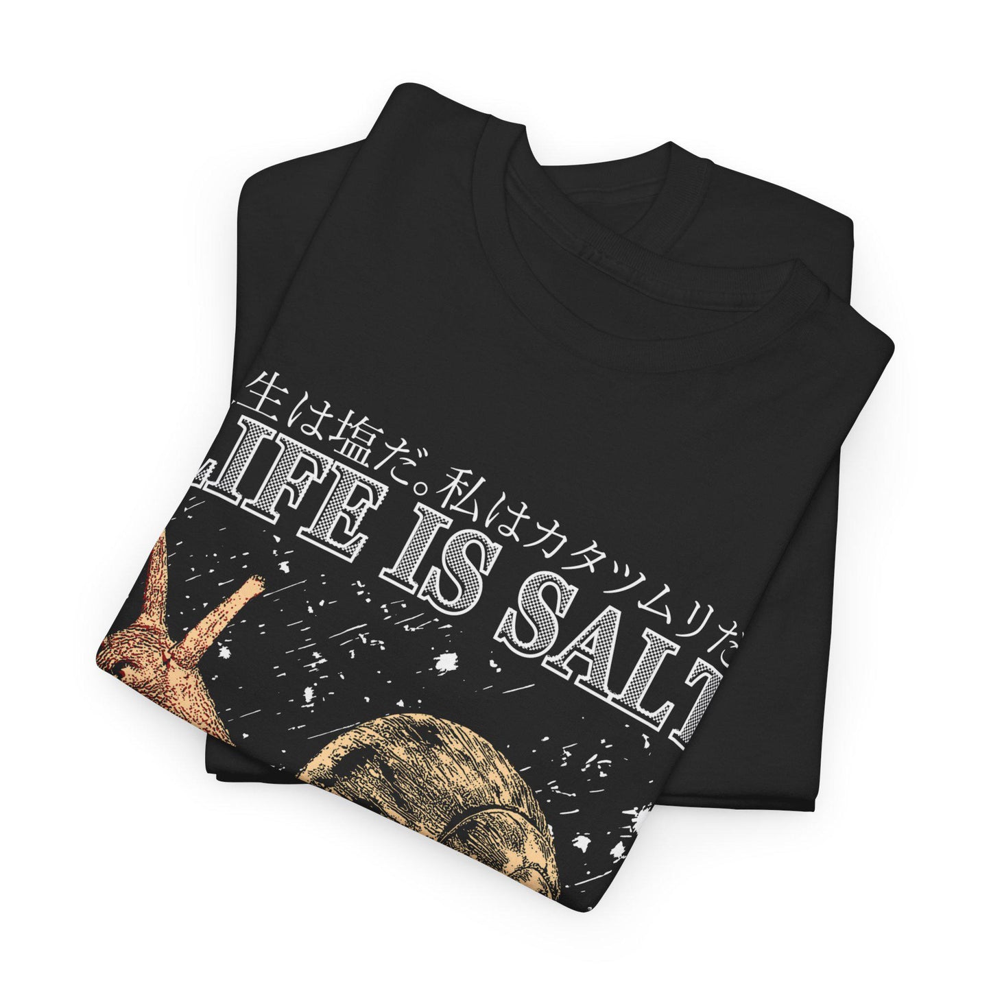 Life Salt Am Snail Vintage Japanese Unisex T-shirt, Sweatshirt, Hoodie (2)