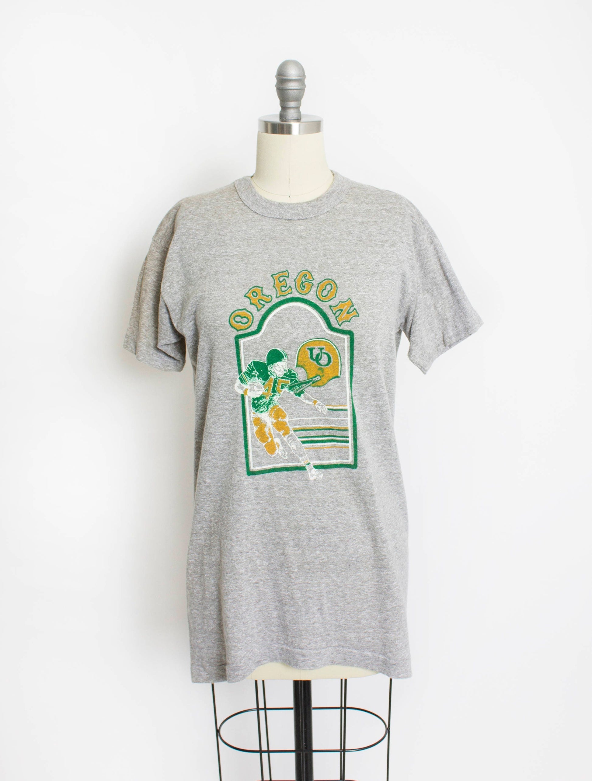 1970s Champion Blue Bar Oregon State College Football Tee (2)