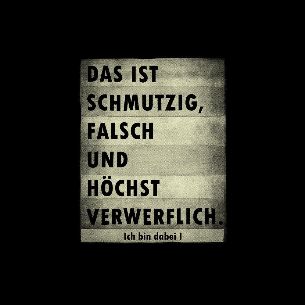 German Saying Dirty Wrong Highly Reprehensible Count Black S-Xxxxxl (4)