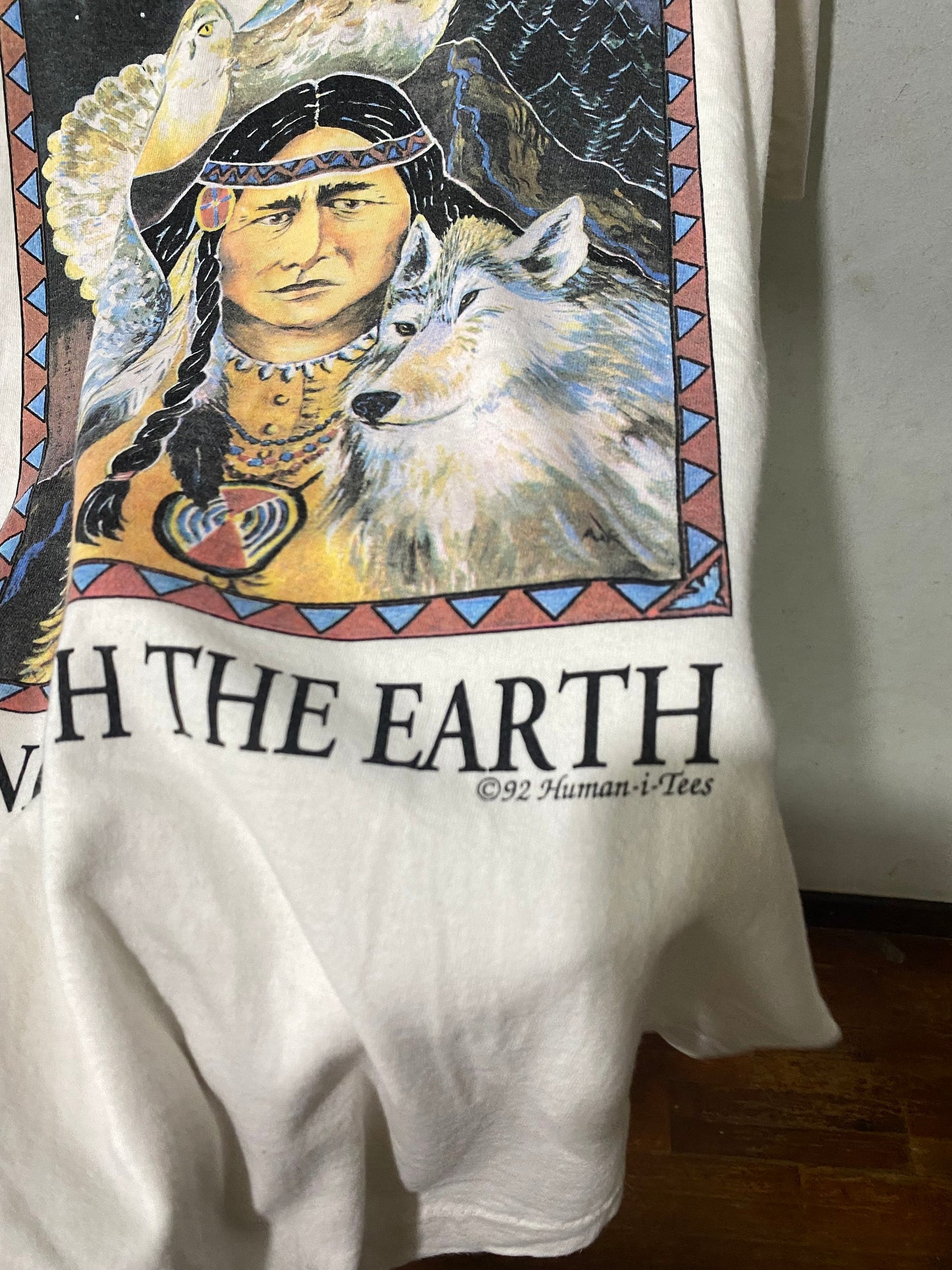 Vintage 1992 Human Tees Earth Size Xl Unisex T-shirt, Sweatshirt, Hoodie (3)