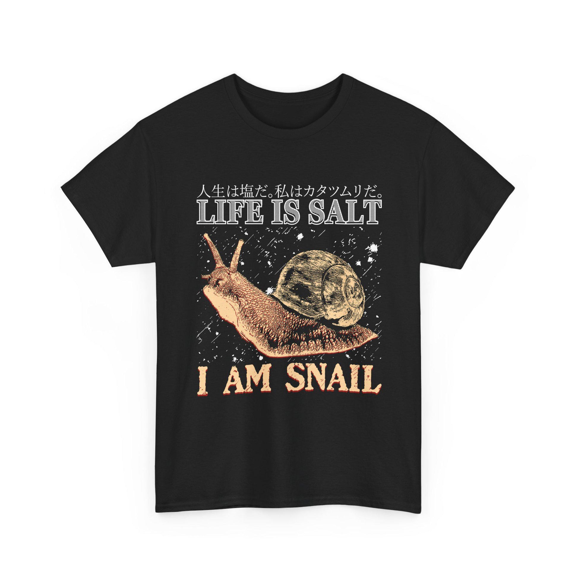 Life Salt Am Snail Vintage Japanese Unisex T-shirt, Sweatshirt, Hoodie (1)