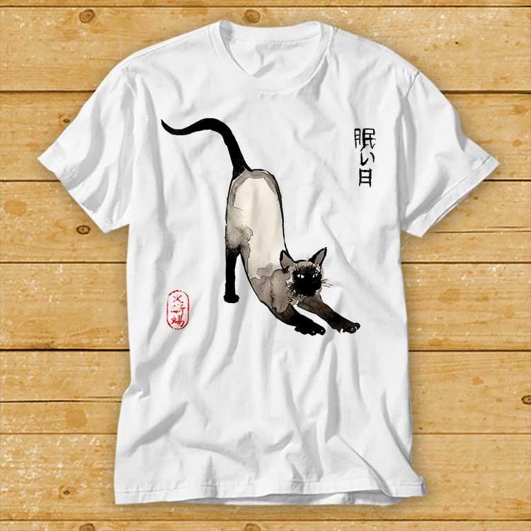 Japanese Siamese Cat Seller Cult Movie Retro Vintage Tee 1984 (1)