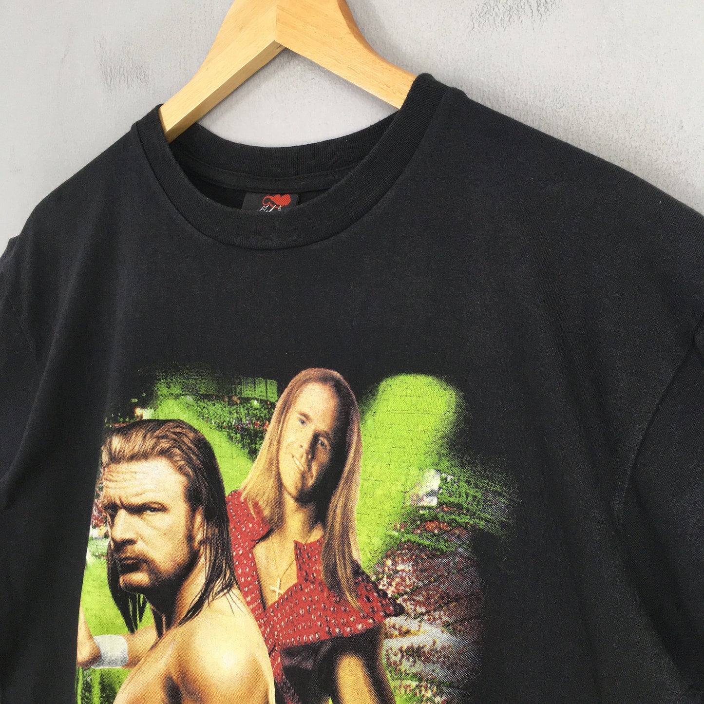Vintage 90'S Wwe D-Generation Triple Black Large American Wrestler Wwf Shawn Michaels Age Outlaws Dx Wresting Tees Size (3)