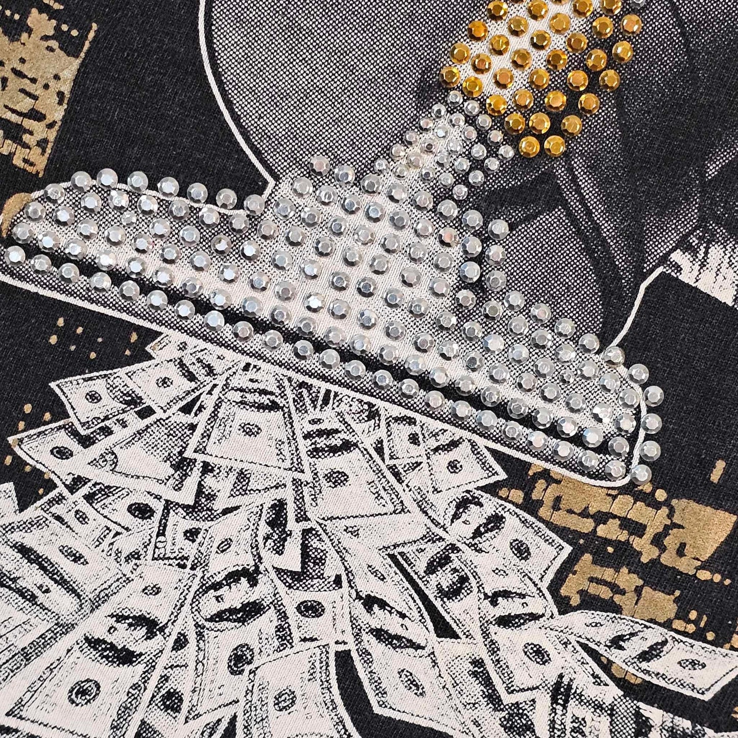 Homer Simpsons Vintage Y2k Rap Money Vacuuming Cash Rhinestones Pro Max Heavy Weight Tee Gangster 4xl Tall Free Shipping (4)