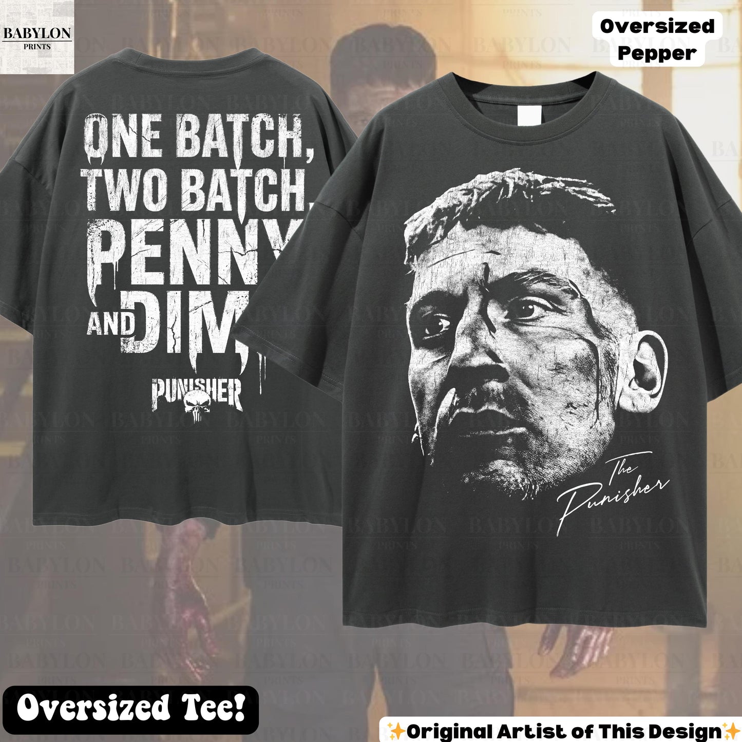 Oversized Punisher Jon Bernthal Punisher Frank Castle Marvel Punisher Dad Spiderman Brand Day (3)