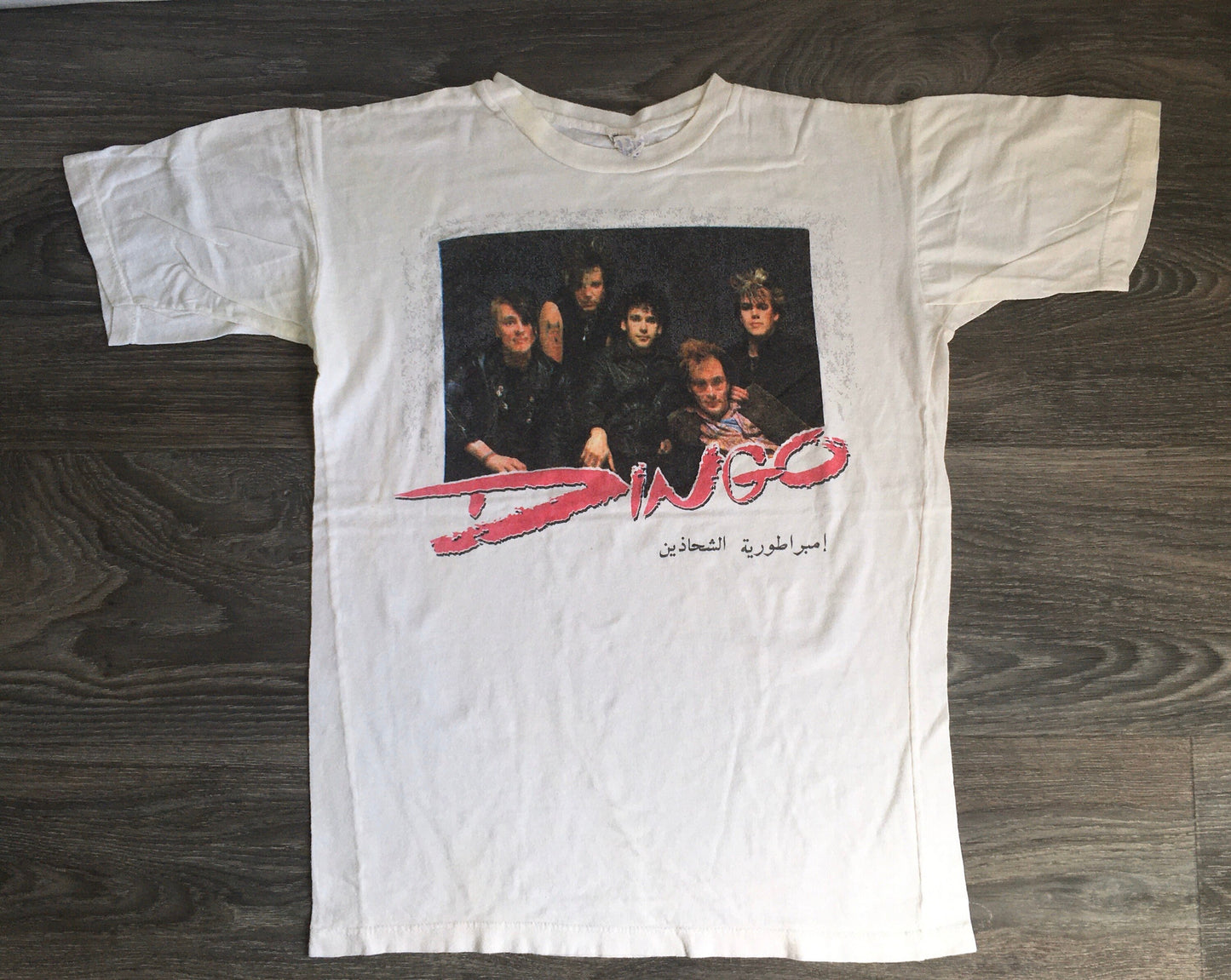 Dingo Band Vintage 80'S Finnish Glam Rock Album Tour Tee Promo Very Rare Punk Small (1)