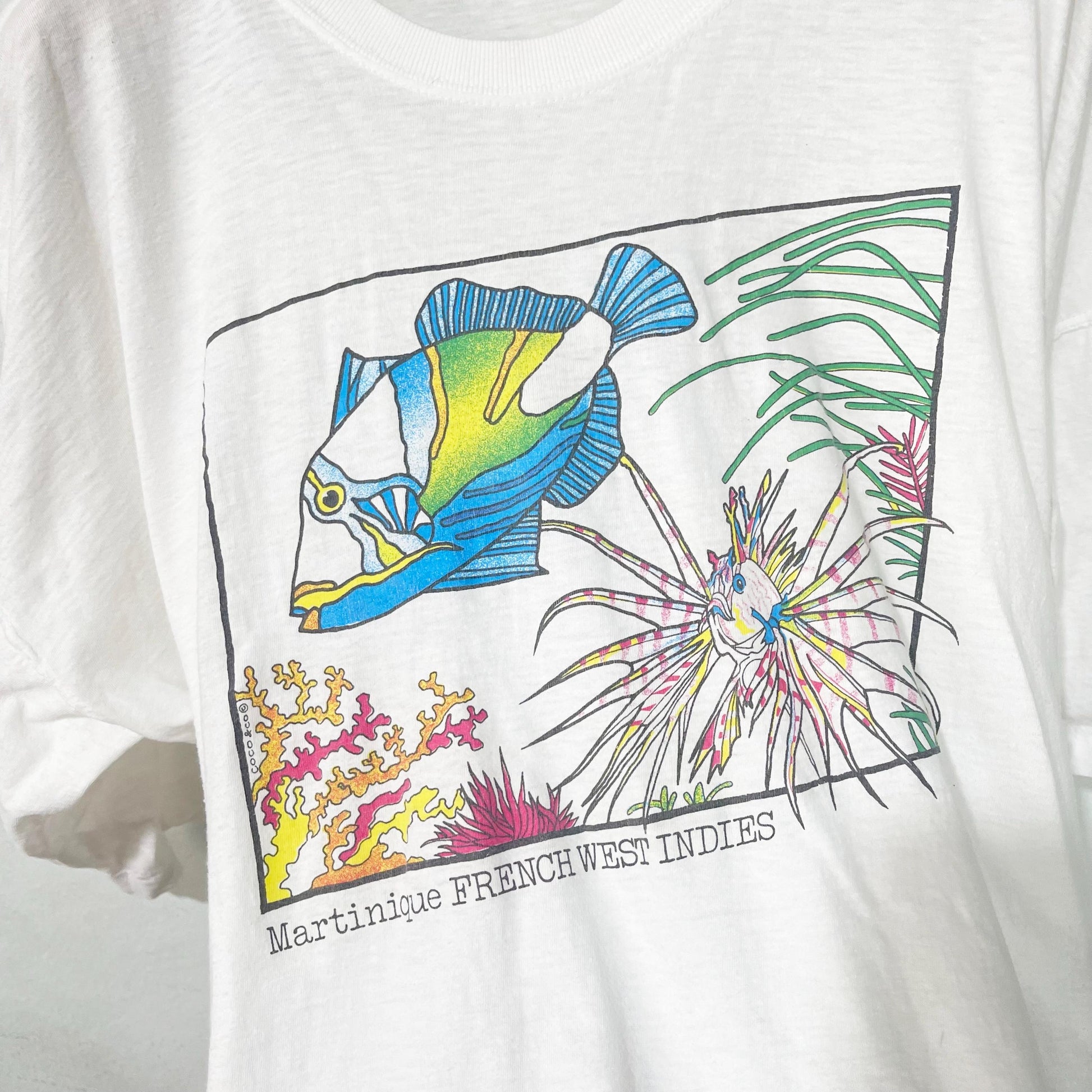 Vintage 90s Martinique French West Indies Size Boxy Unisex T-shirt, Sweatshirt, Hoodie (2)