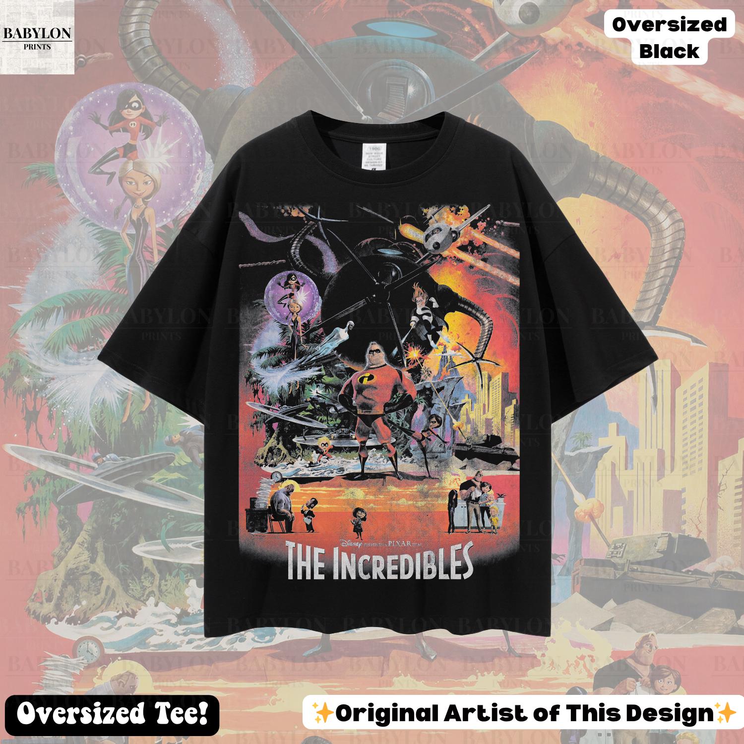 Oversized Incredibles Disney Family Mr Elastigirl Violet Dash Tee Disneyworld Jack Jack Tee (4)